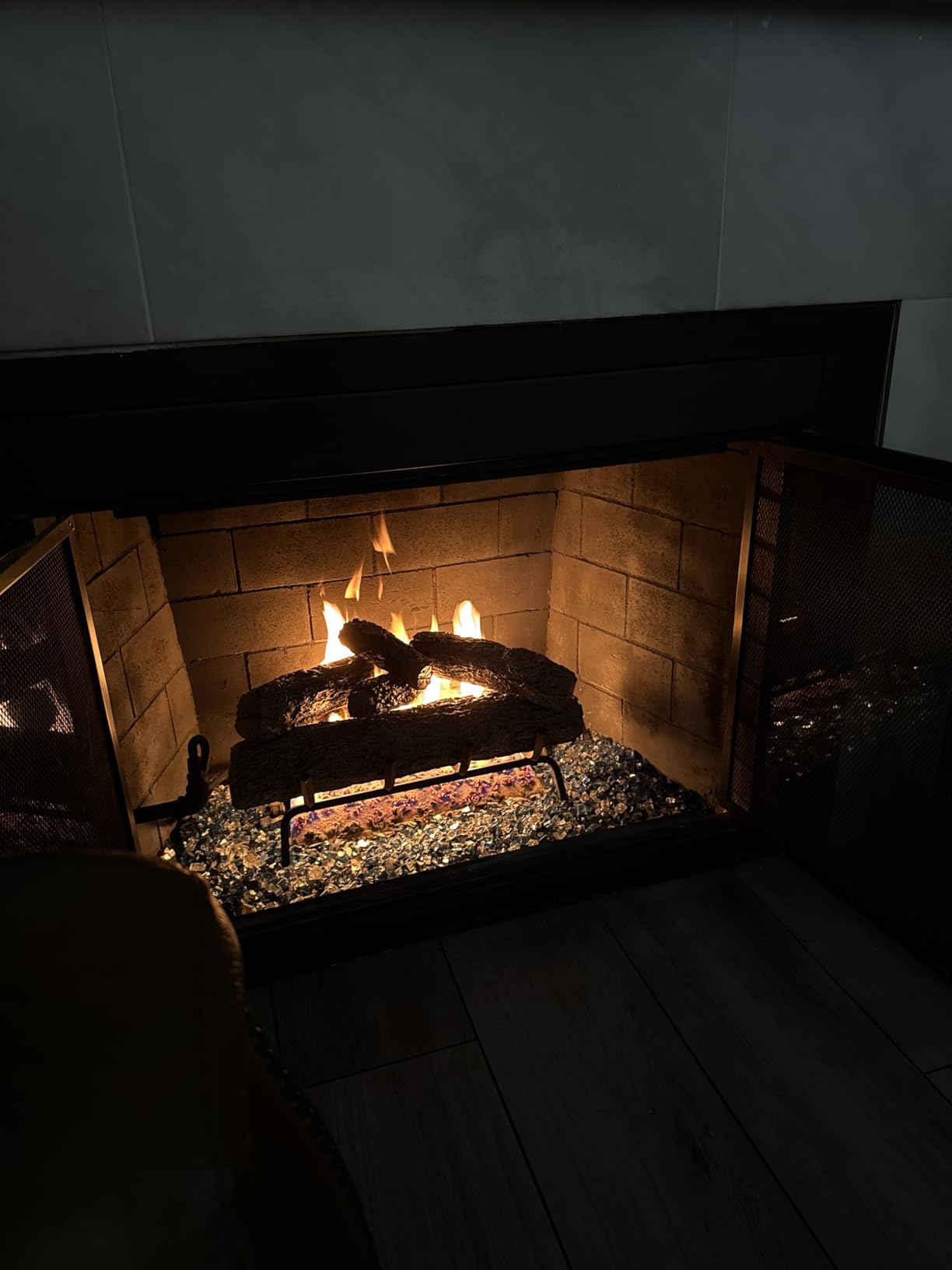 Real Fyre 24-Inch Live Oak Vented Gas Log Set, Natural Gas, Match-Lit with Burner, Grate & Gas Connection Kit, 90,000 BTU customer photo 1