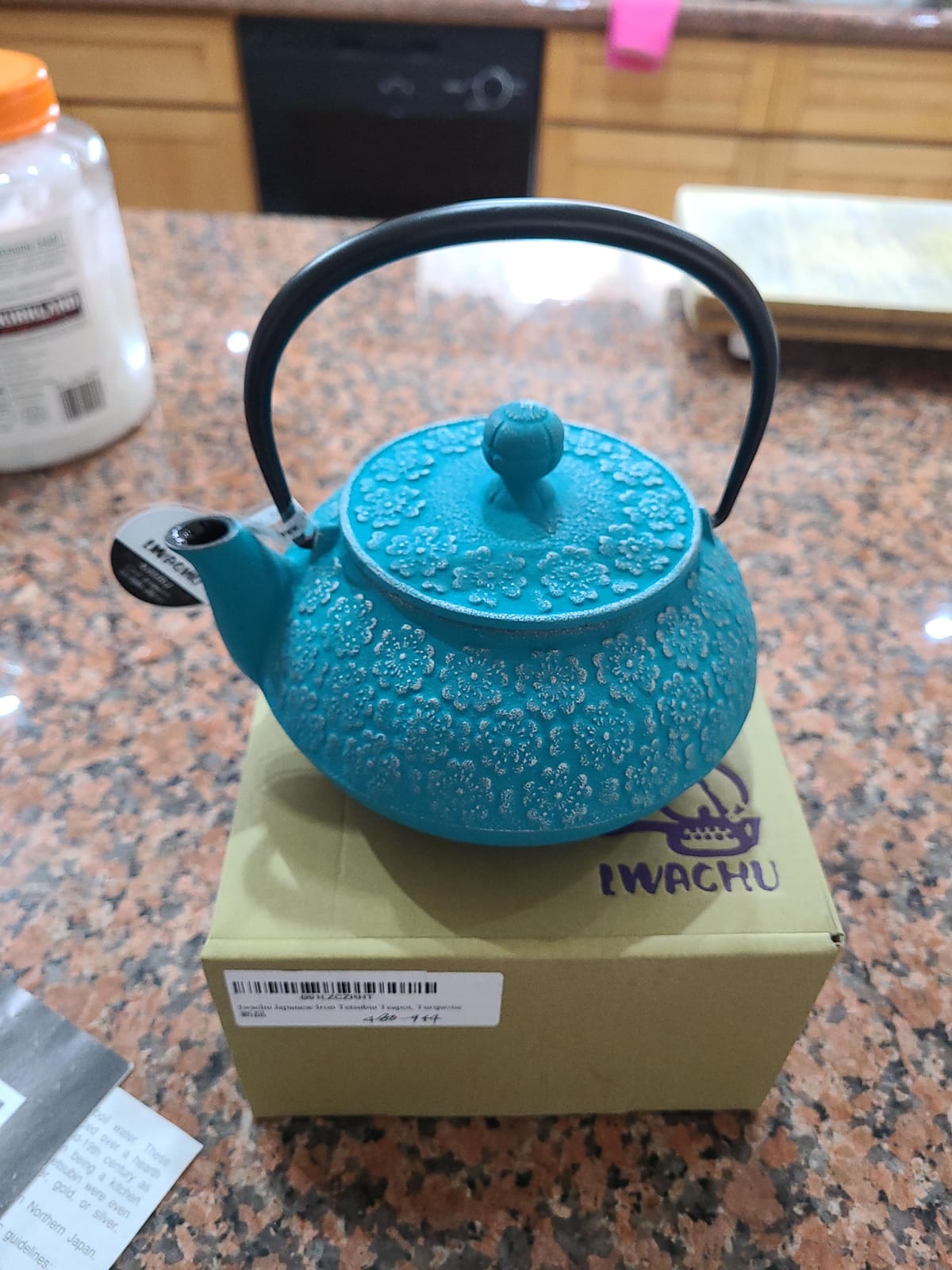 Iwachu Japanese Iron Tetsubin Teapot, Black customer photo 1