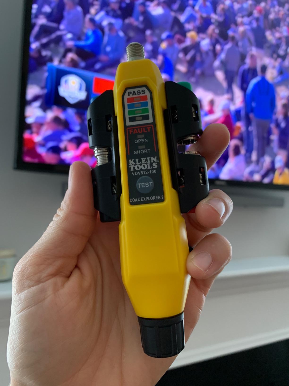 Klein Tools VDV512-101 Explorer 2 Coax Tester Kit, Includes Cable Tester/Wire Tracer/Coax Mapper with Remotes to Test up to 4 Locations customer photo 1