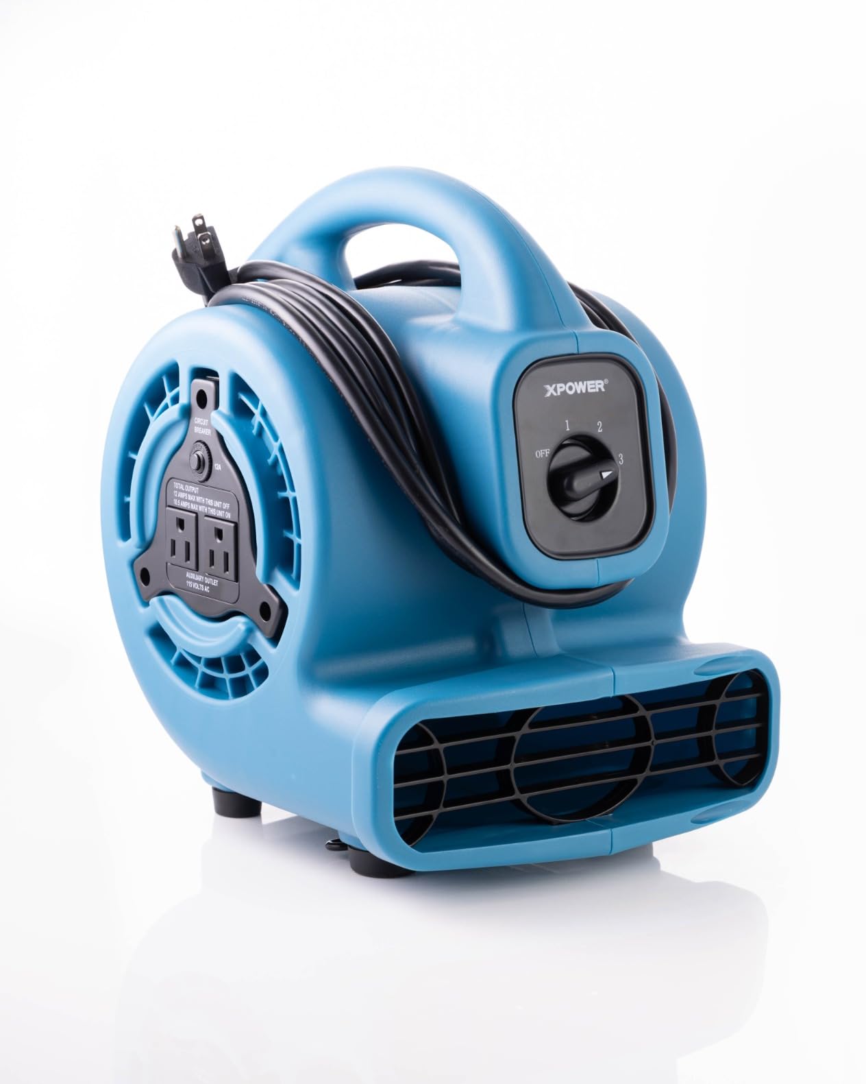 XPOWER P-80A Mini Mighty 138 W 600 CFM Centrifugal Air Mover, Carpet Dryer, Floor Fan, Blower, Stackable, Daisy Chain, for Water Damage Restoration, Janitorial, Plumbing, Home Use customer photo 1