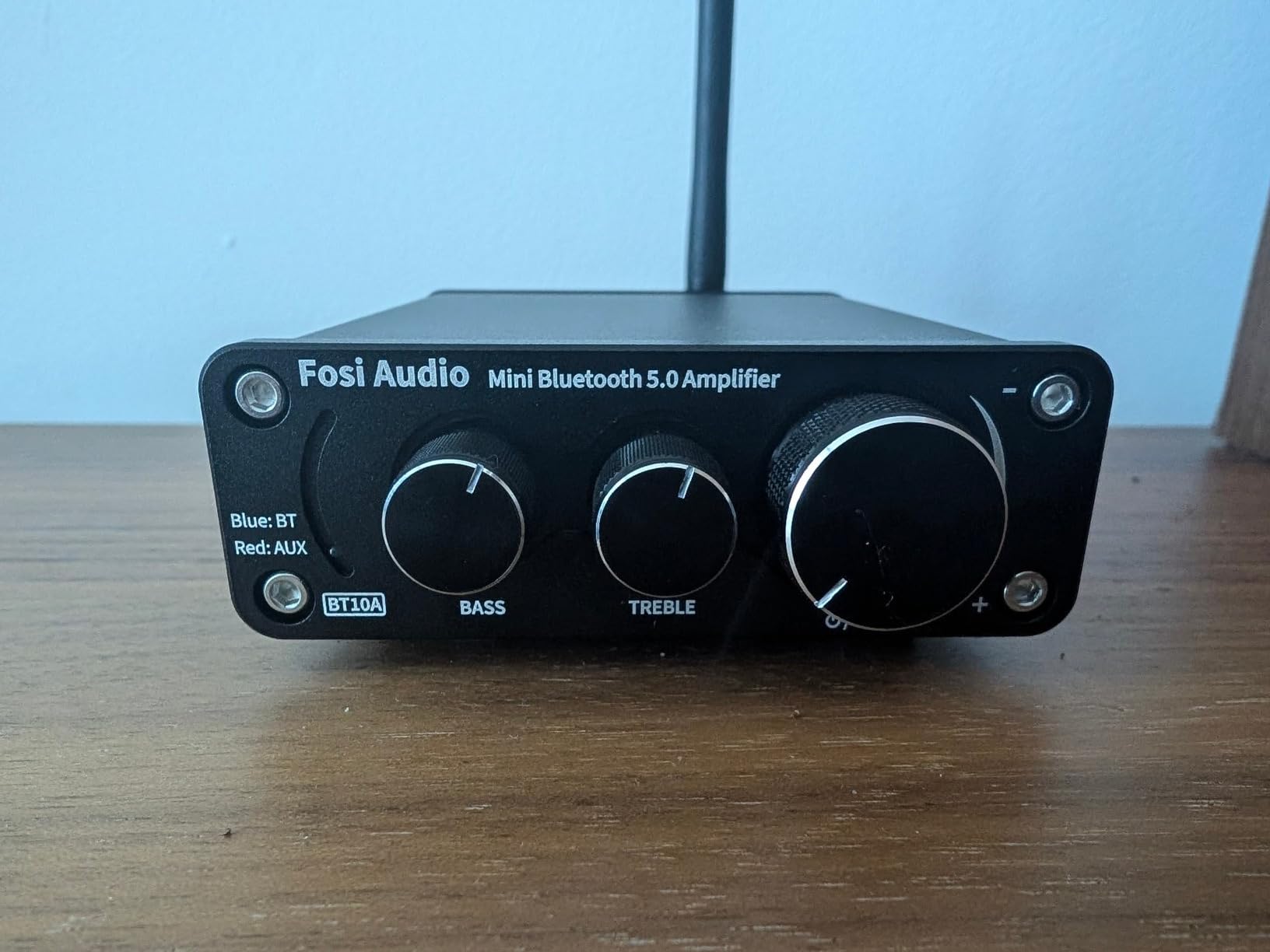 Fosi Audio BT10A Bluetooth 5.0 Stereo Audio Amplifier Receiver 2 Channel Class D Mini Hi-Fi Integrated Amp for Home Passive Speakers 50W x 2 TPA3116 customer photo 1