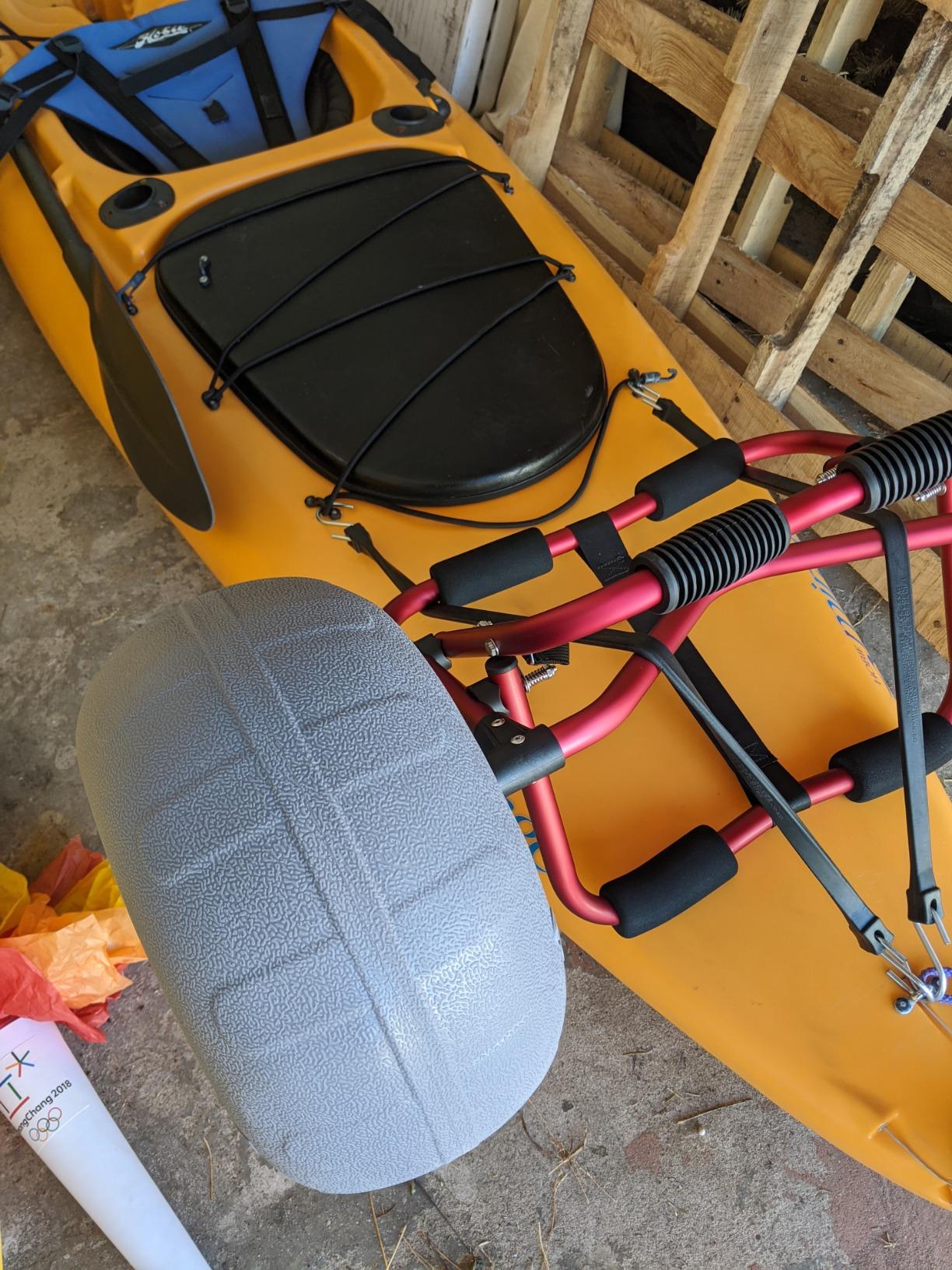 Bonnlo Kayak Cart Trolley Canoe Paddle Board Boat Cart Carrier Dolly with 12