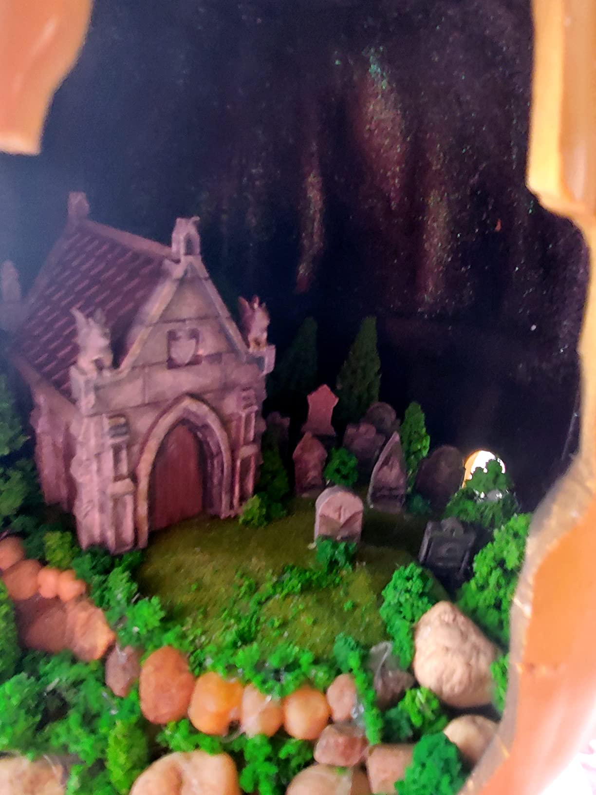 EnderToys Mausoleum Graveyard Scene - DND Terrain Scenery for Tabletop 28mm Miniatures Wargame customer photo 2