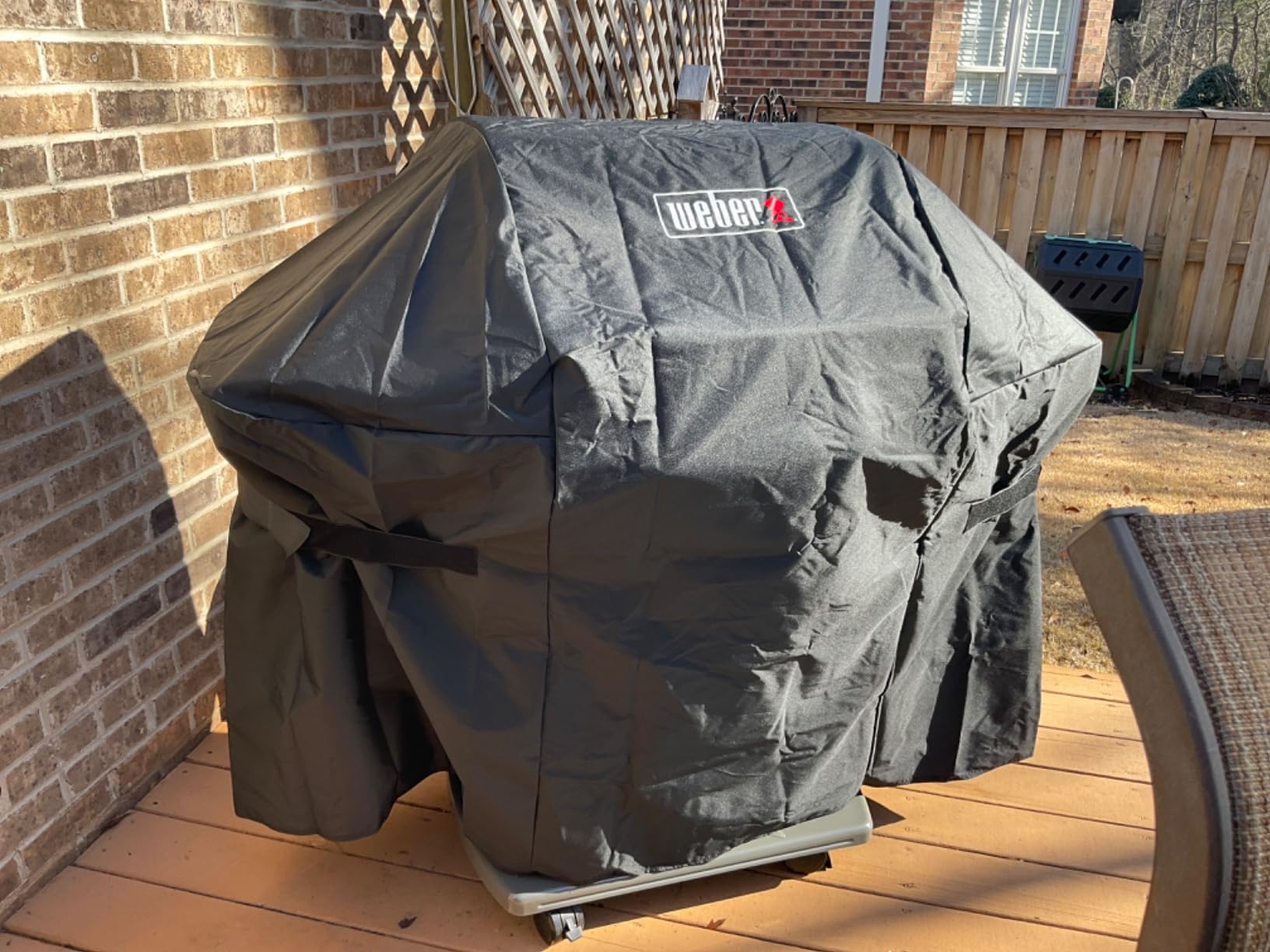 Weber Premium Outdoor Grill Cover for Select Spirit Gas Grills, Black | Water-Resistant Cover for Spirit 300 & 400 Series 4-Burner Gas Grills customer photo 1