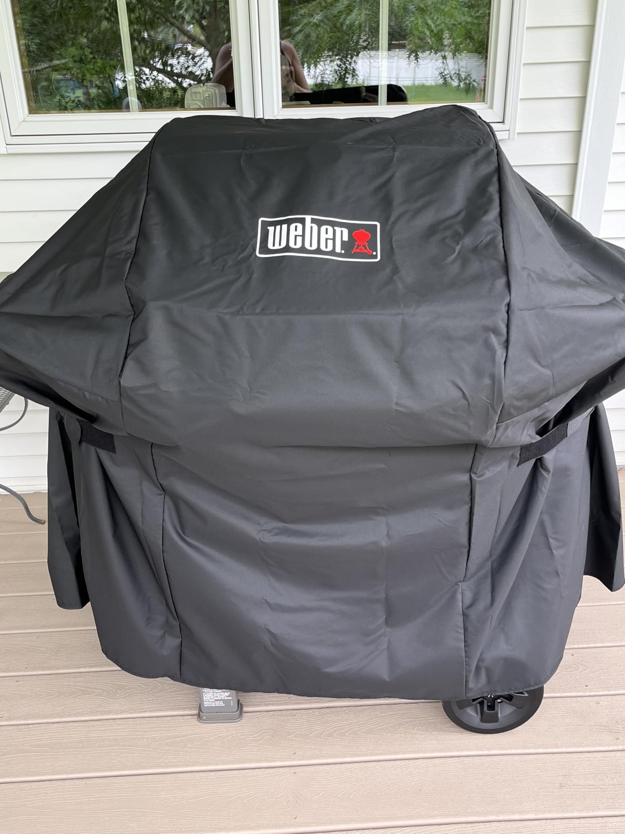 Weber Premium Outdoor Grill Cover for Select Spirit Gas Grills, Black | Water-Resistant Cover for Spirit 300 & 400 Series 4-Burner Gas Grills customer photo 2