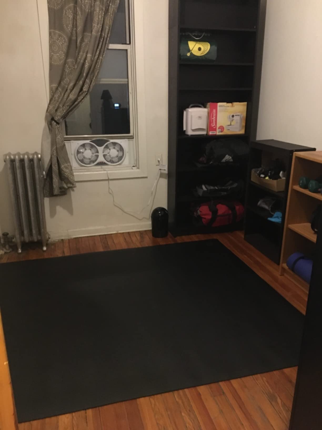 GXMMAT Extra Large Exercise Mat 16'x6'/12'x6'/10'x6'/8'x6'(7mm), Extra Wide Workout Mats for Home Gym Flooring, Non-Slip Thick Durable Cardio Mat for MMA,Plyo,Jump Rope,Weights,Fitness,Shoe-Friendly customer photo 1