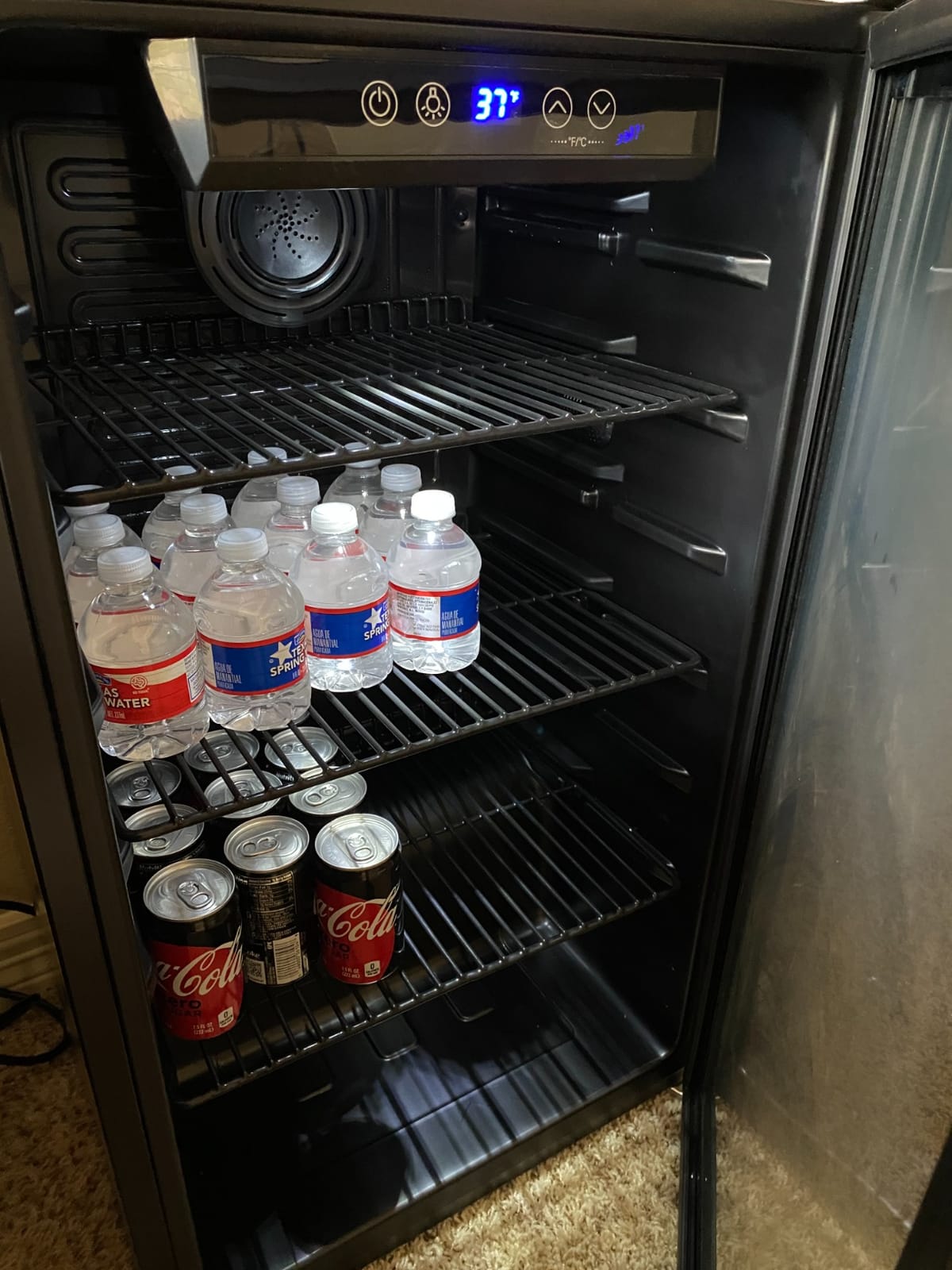 hOmeLabs Beverage Refrigerator and Cooler - Mini Fridge with Glass Door for Soda Beer or Wine - 120 Cans Capacity - Small Drink Dispenser Machine for Office or Bar with Adjustable Removable Shelves customer photo 2