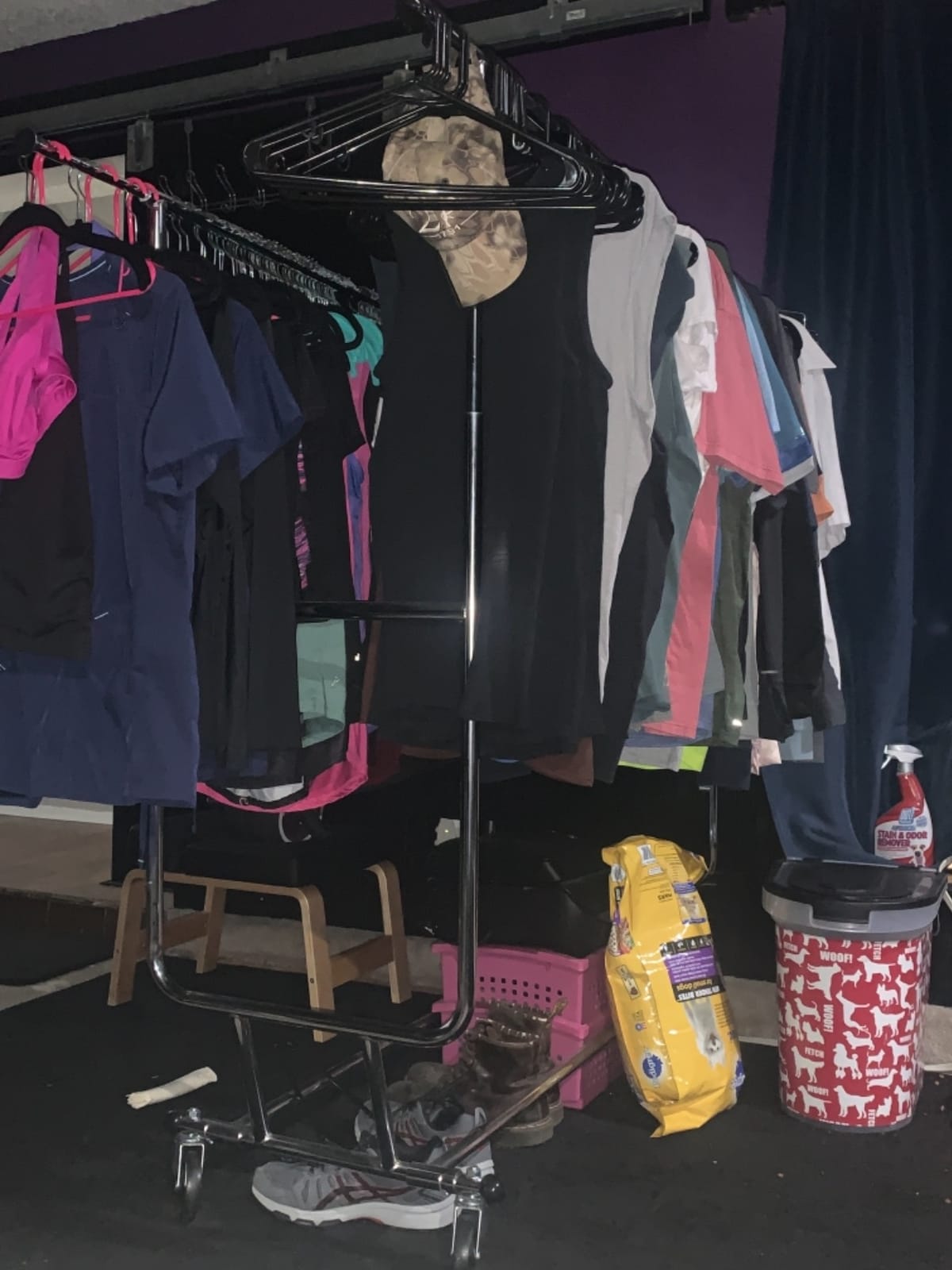 Only Garment Racks Commercial Grade Double Rail Rolling Clothing Rack, Heavy Duty - Designed with Solid 'One Piece' Top Rails and Base. Heavy Gauge Steel Construction, Rack Weighs 39 Lbs. customer photo 2