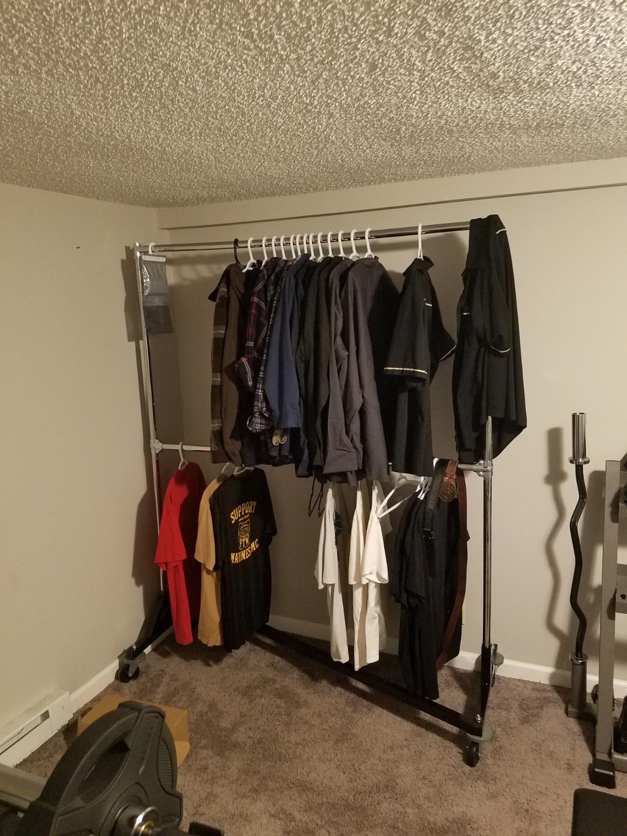 Industrial Strength Z Rack with Add-On Hangrail and Built-in Height Extensions customer photo 2