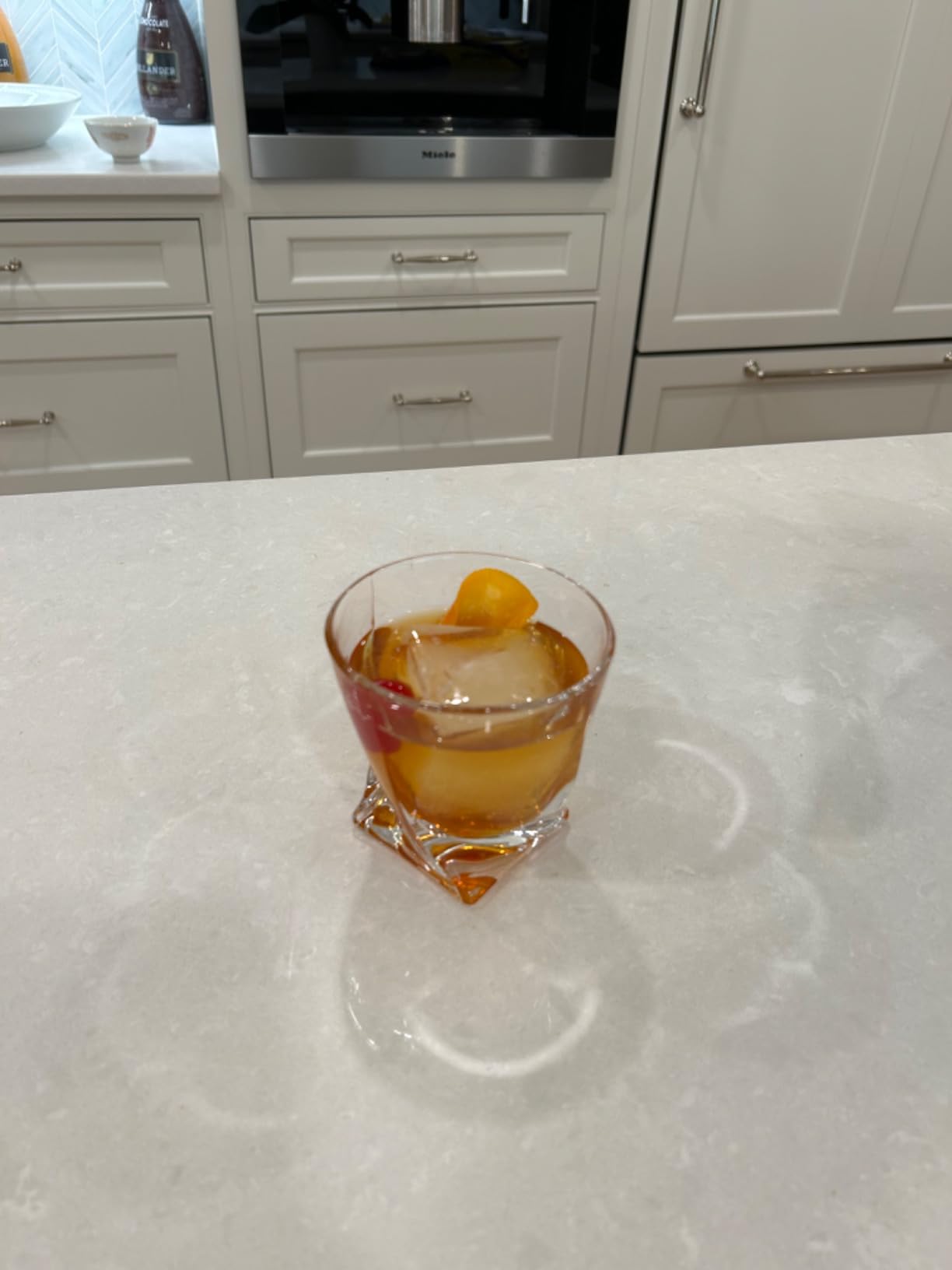 KANARS Whiskey Glasses Set of 4 Crystal Old Fashioned Cocktail Glass 10 Oz | Twisted Lowball Bourbon Tumbler in Gift Box for Scotch Whisky Cognac customer photo 2