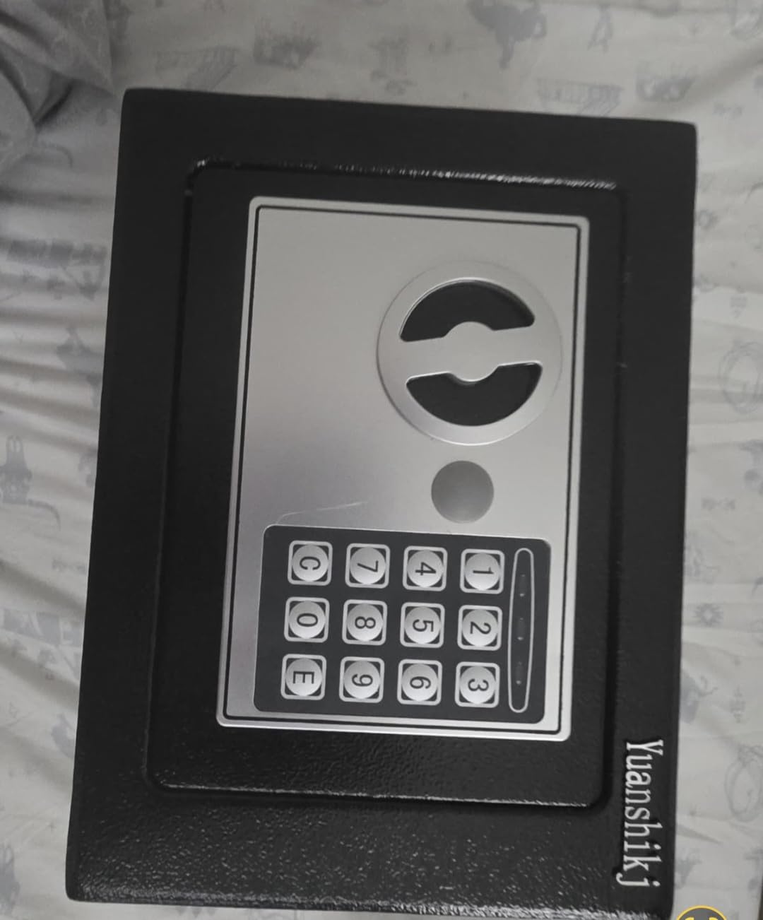 Yuanshikj Small Steel Security Safe Box with Keypad, Key; 0.23 CuFt, Black | Electronic Digital Secure Hidden for Home Dorm Apartment Hotel Office Cash Jewelry Storage customer photo 2