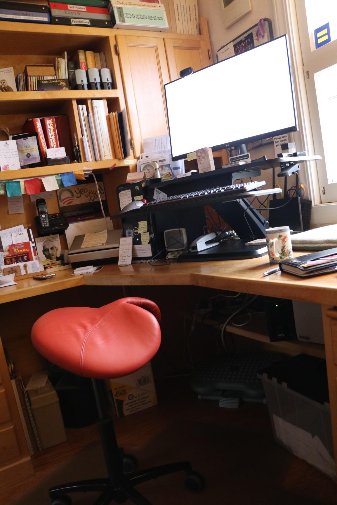 VIVO Black 25 in Standing Desk Converter, DESK-V001G customer photo 2
