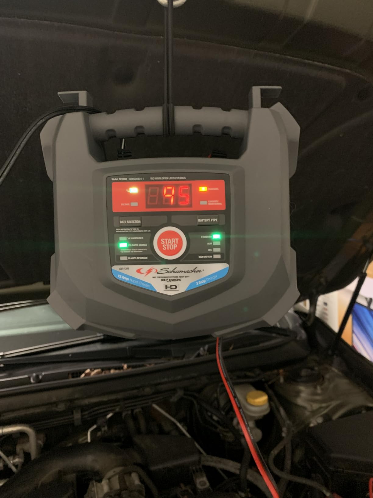 Schumacher Electric Car Battery Charger 12V/6V - Trickle Charger, Maintainer for Automobile & Marine Batteries (AGM/Gel/Deep Cycle) - SC1280 | 3A Trickle Charge, Restores Batteries, Fully Automatic & Microprocessor Controlled customer photo 2
