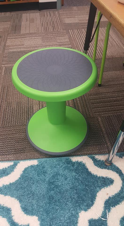 ECR4Kids SitWell Active Wobble Stool with Adjustable Height, Flexible Seating, Powder Blue customer photo 2