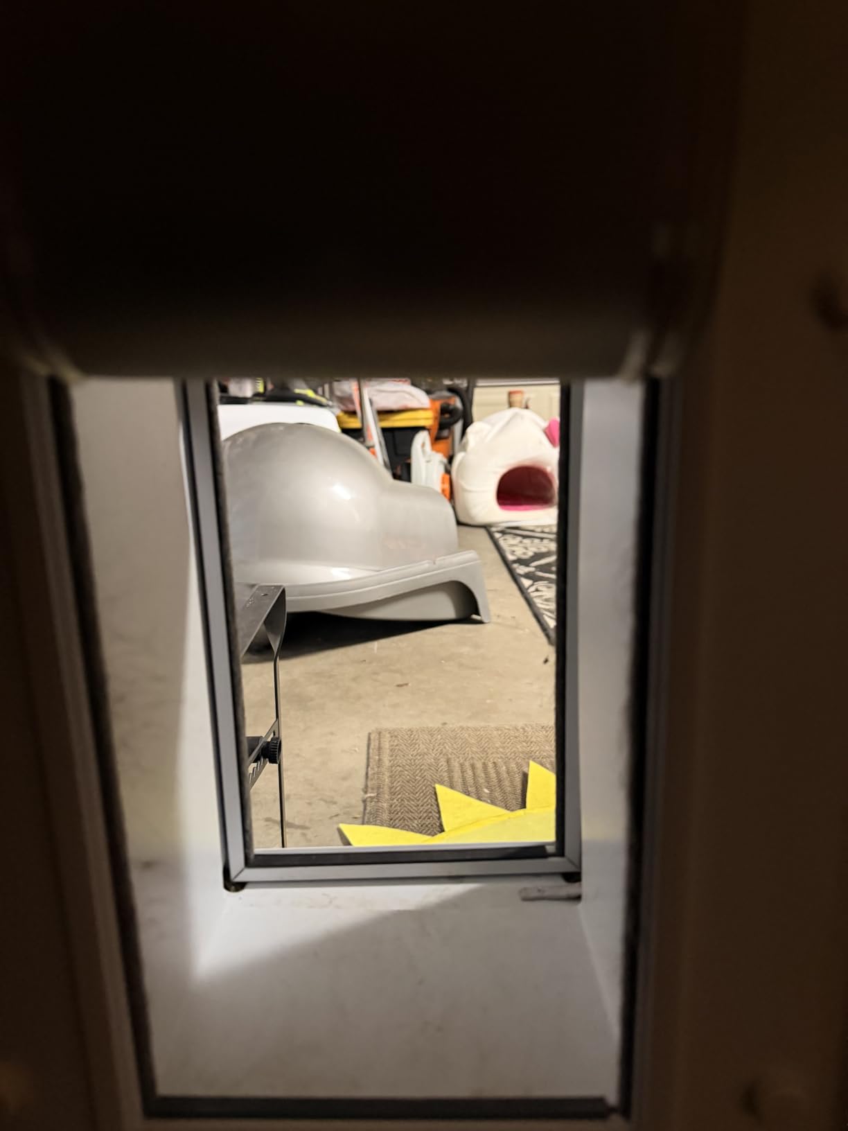 PetSafe Wall Entry Pet Door, Telescoping, Dogs up to 100 lb, Large | Insulates Better Than Metal, Interior & Exterior Install, Weatherproof Double-Flap, DIY Telescoping Tunnel 4.75-7.25 in Walls customer photo 2