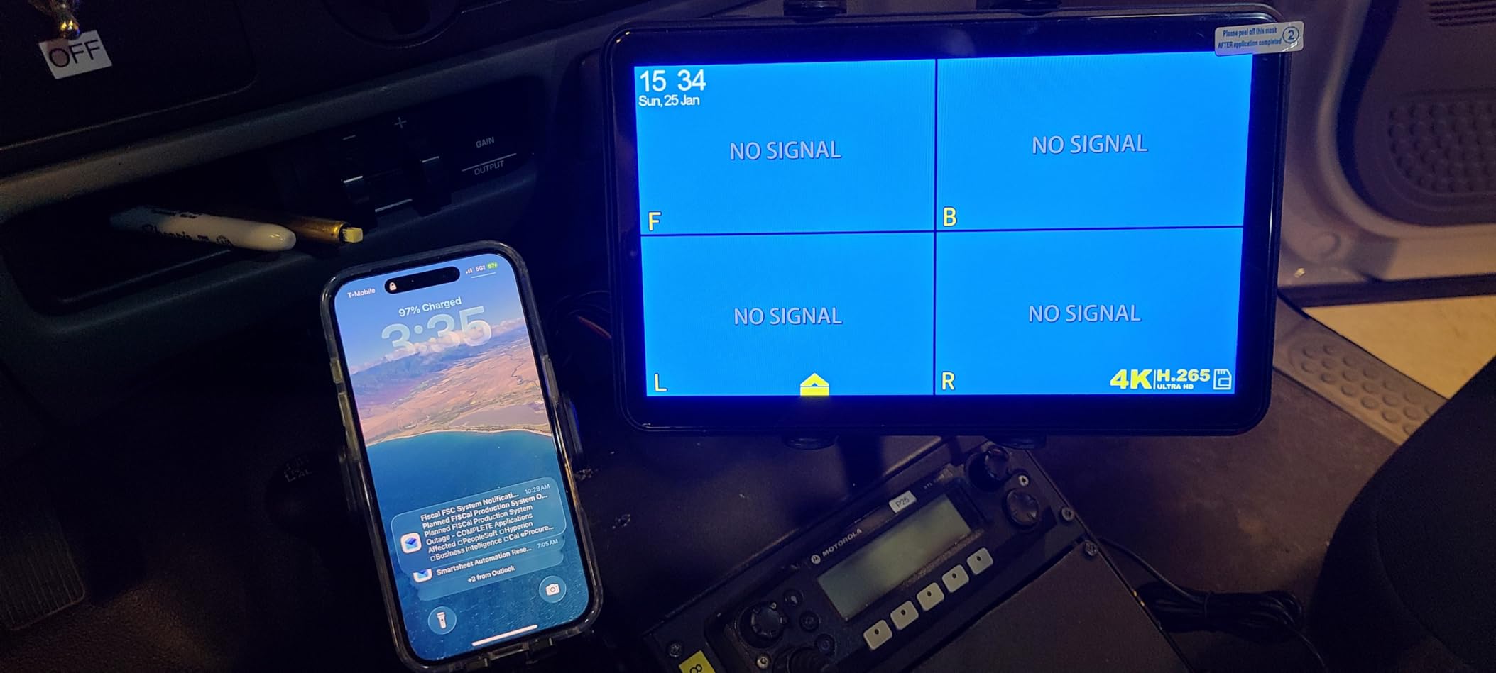 Tackform Industrial Metal Drill Base Tablet Mount [Enduro Series] - iPad Holder for Wall or Truck. ELD Mount customer photo 1