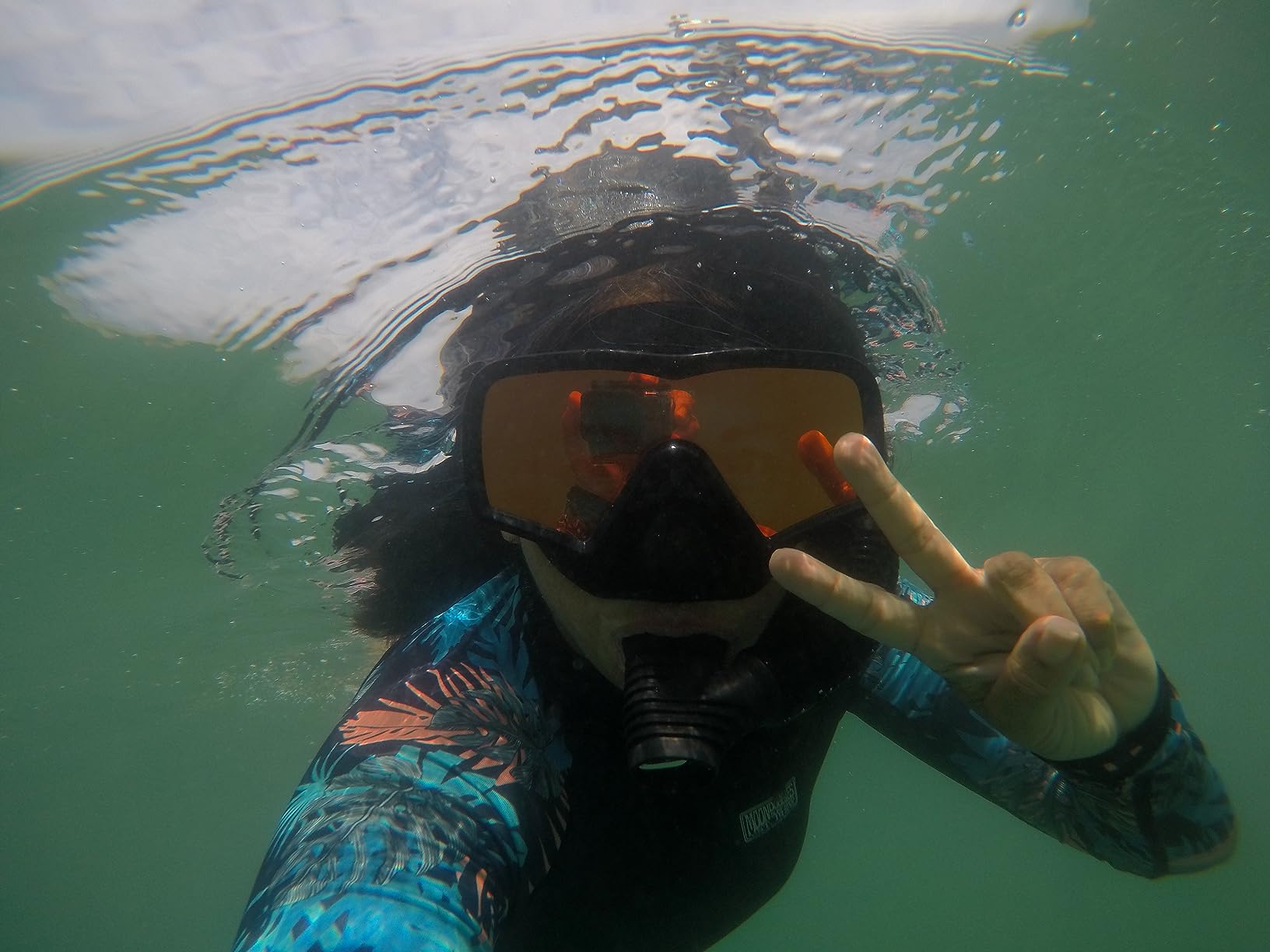 EVO Hi Definition Mask and Snorkel Combo - Single Lens Adult Set - Diving Mask With Valve - Scuba Accessories customer photo 2