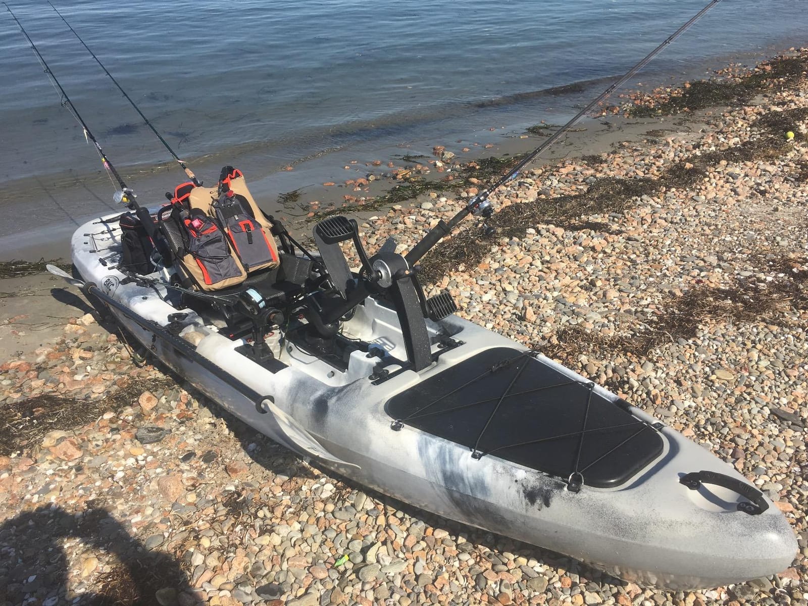 Brooklyn 12.5 Pro Pedal Propeller Drive Fishing Kayak by BKC, Sit-on-Top Single Kayak with Rudder System, Dry Storage, Rod Holders & 550 lb Capacity customer photo 2
