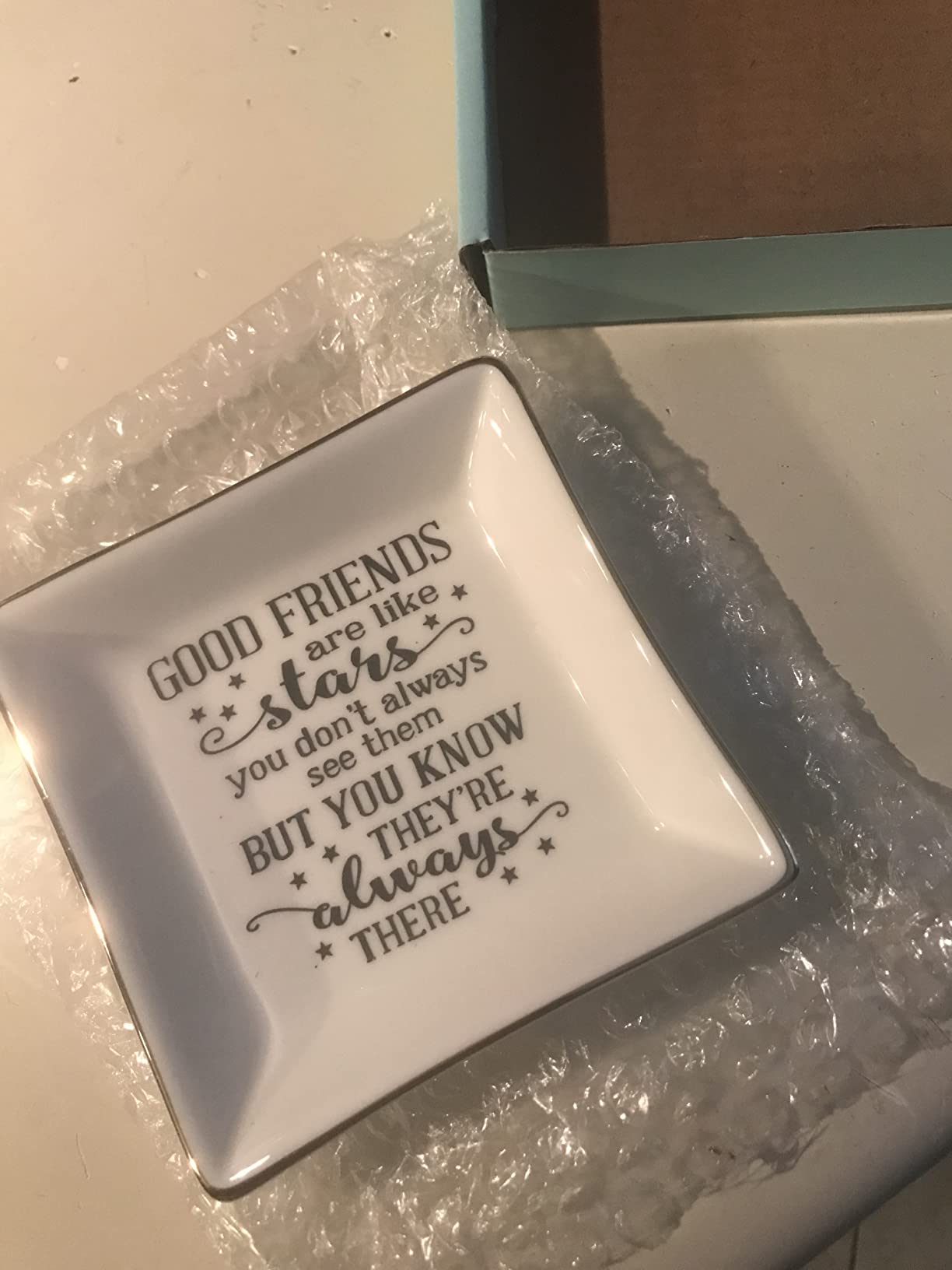 HOME SMILE Ceramic Ring Dish Jewelry Tray-Mom Gifts, Remember I Love You Mom - Mother's Day Birthday Gifts for Mom customer photo 1