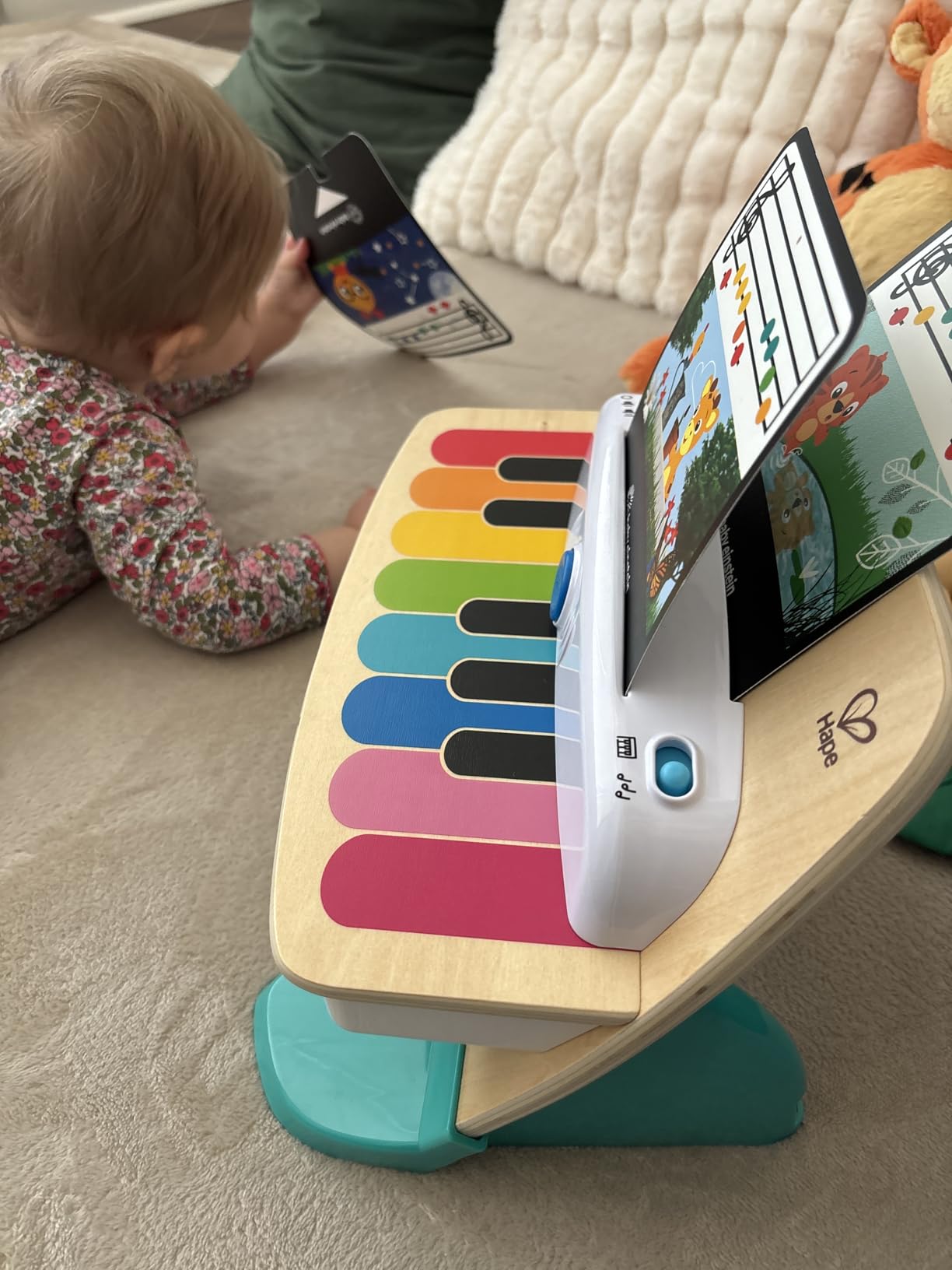 Baby Einstein and Hape Magic Touch Piano Wooden Musical Toddler Toy, Age 6 Months and Up customer photo 2