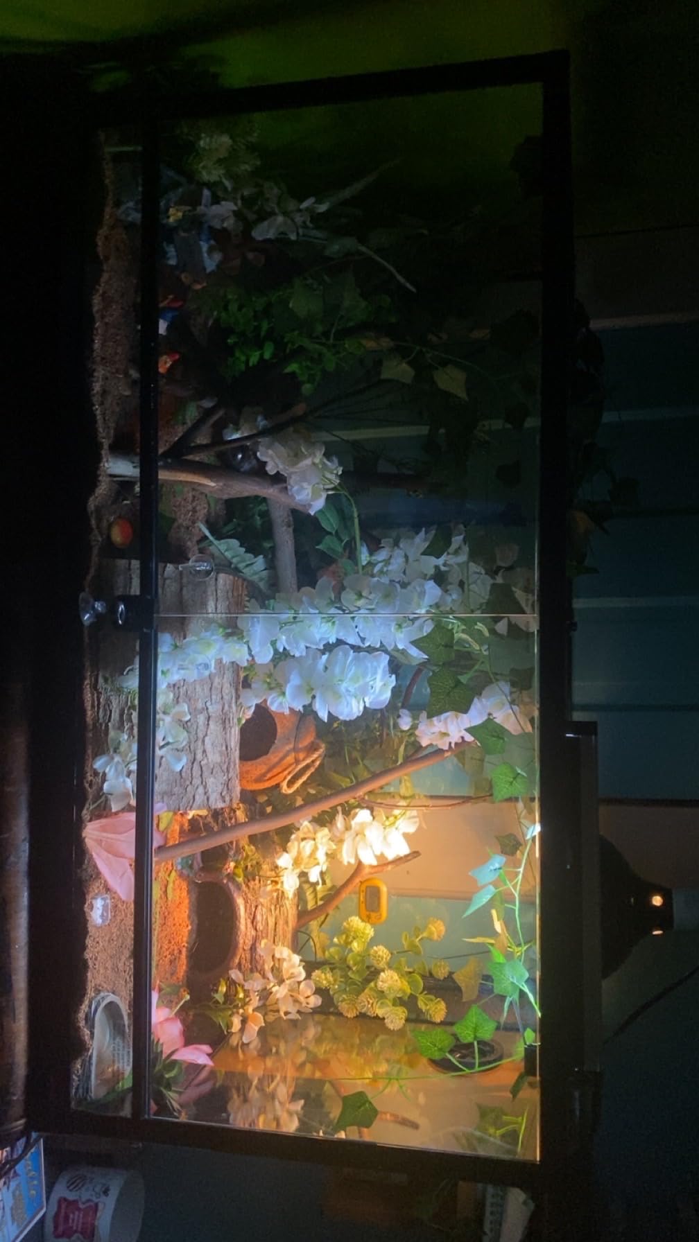 REPTI ZOO 50 Gallon Reptile Glass Terrarium Tank Double Hinge Door with Screen Ventilation Large Reptile Terrarium 36