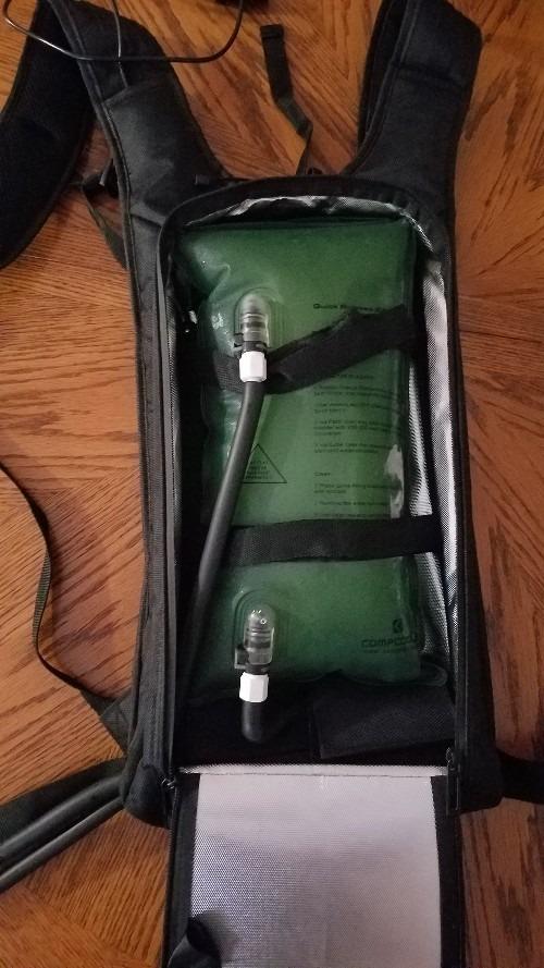Backpack ICE Water Cooling System with Mesh Cooling Vest 3.0L Bladder Flow Control (Green) customer photo 1
