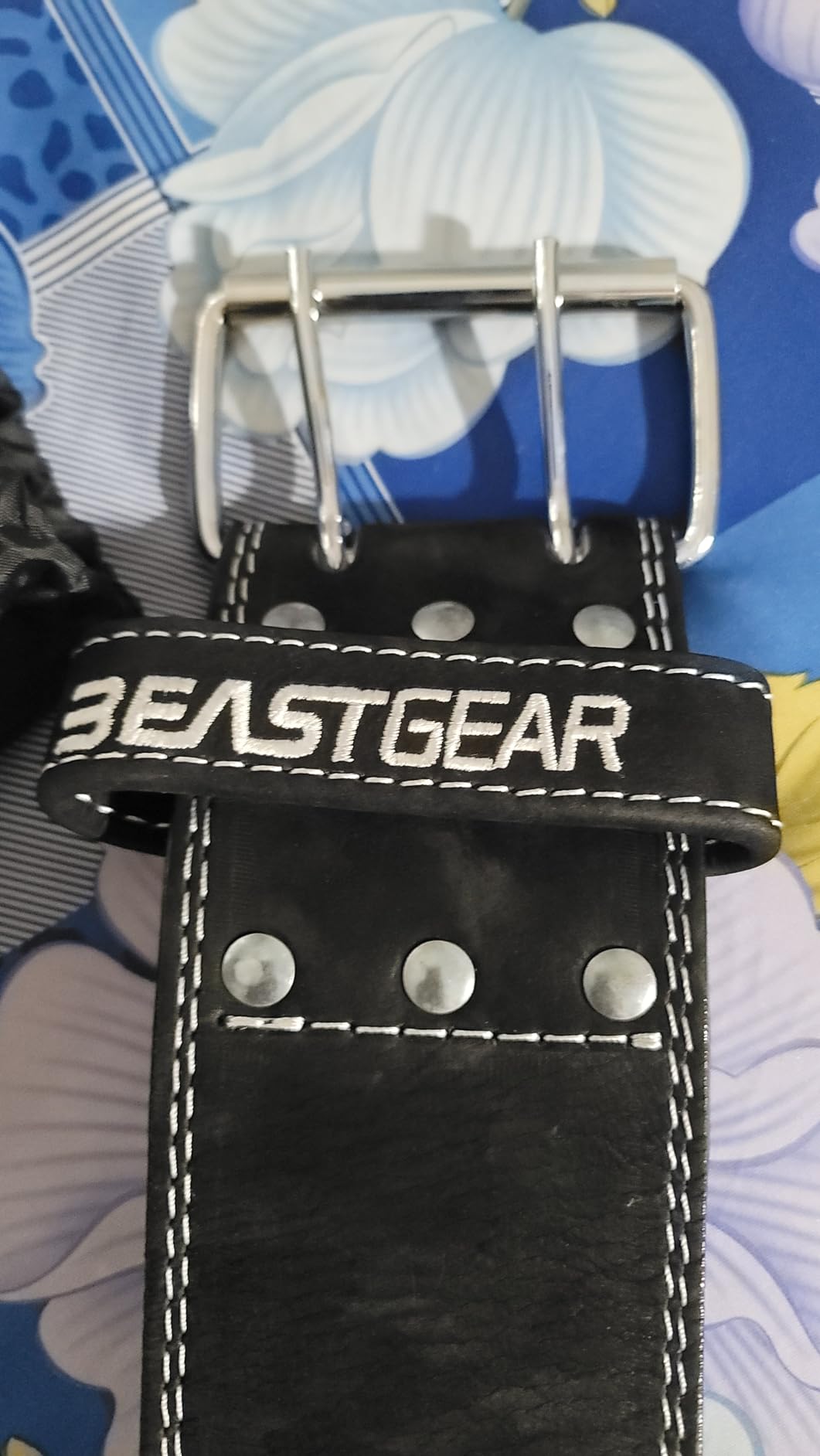 Beast Gear Weight Lifting Belt - Leather Power Lifting Belt for Men, 10mm Thick Weightlifting Belt for Deadlifts, Back Support Squats Belts for Powerlifting, Crossfit Gym Belt for Men Women customer photo 2