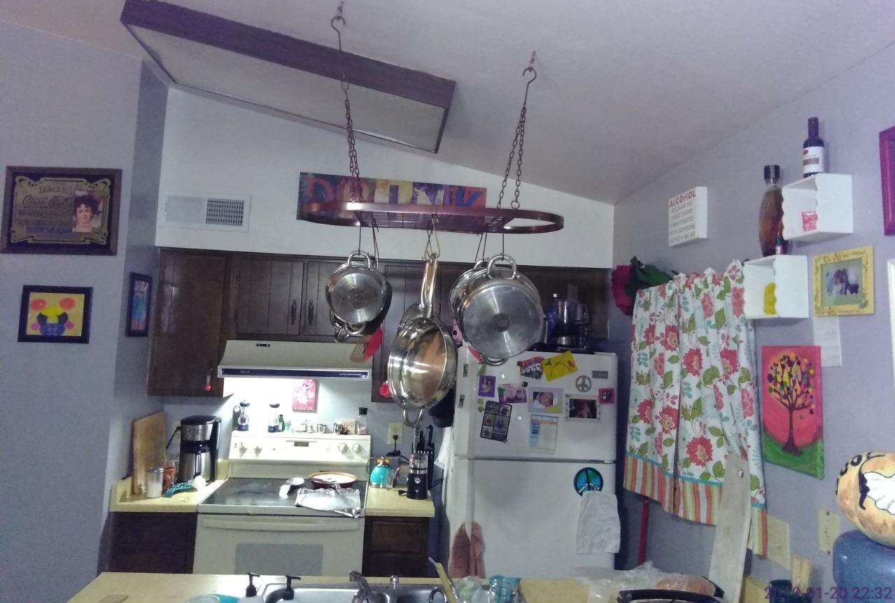 Sorbus Hanging Pot Rack, Ceiling-Mount Kitchen Organizer (Chrome) - Decorative Oval Fixture with Hooks customer photo 1
