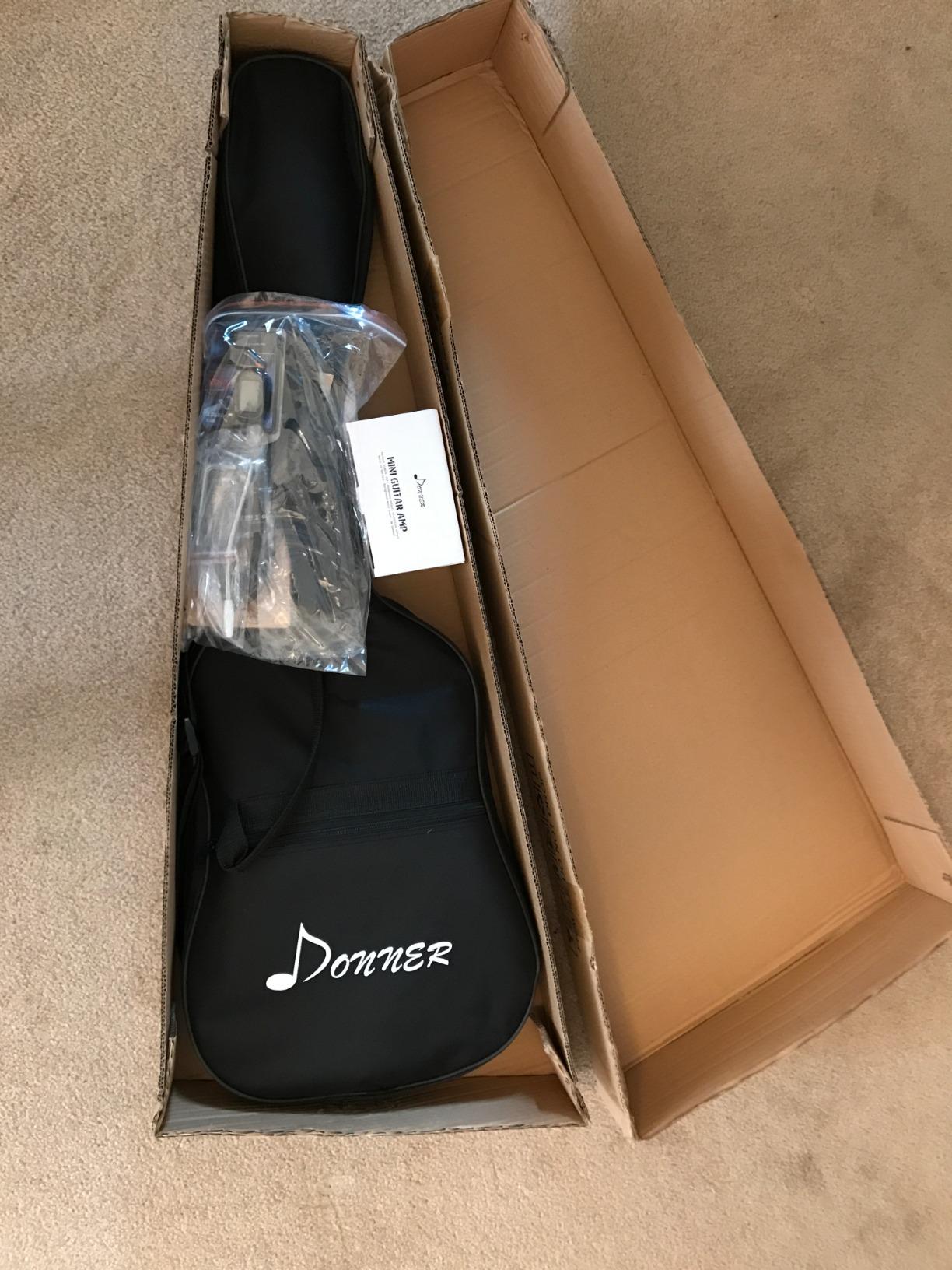 Donner DST-100S 39 Inch Full Size Electric Guitar Kit | Solid Body Sunburst, Beginner Starter, with Amplifier, Bag, Capo, Strap, String, Tuner, Cable, Picks customer photo 2