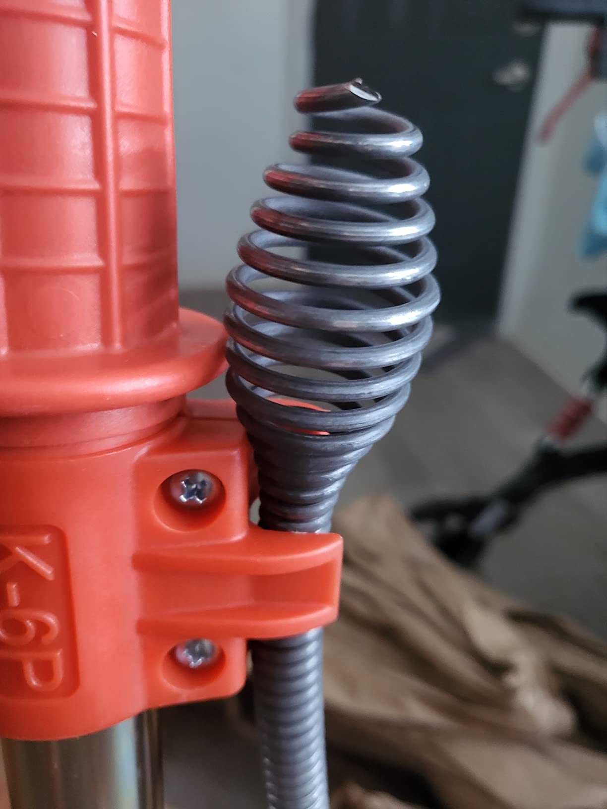 Closet Auger, 6 ft Cable Lg, 1/2 in Cable Dia, Power Drill Compatible, Bulb Head, Manual Cable Feed customer photo 2