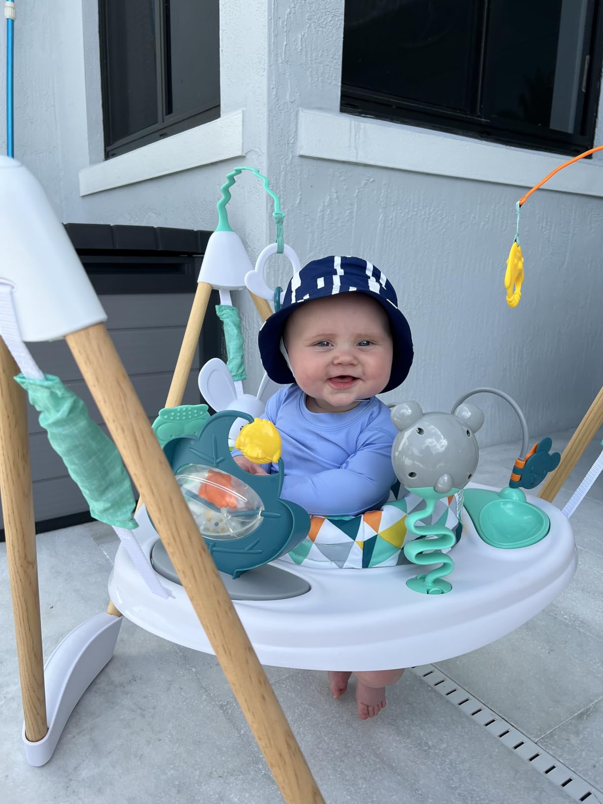 Evenflo Exersaucer Wood Frame Jumper, Woodland Wonder customer photo 2