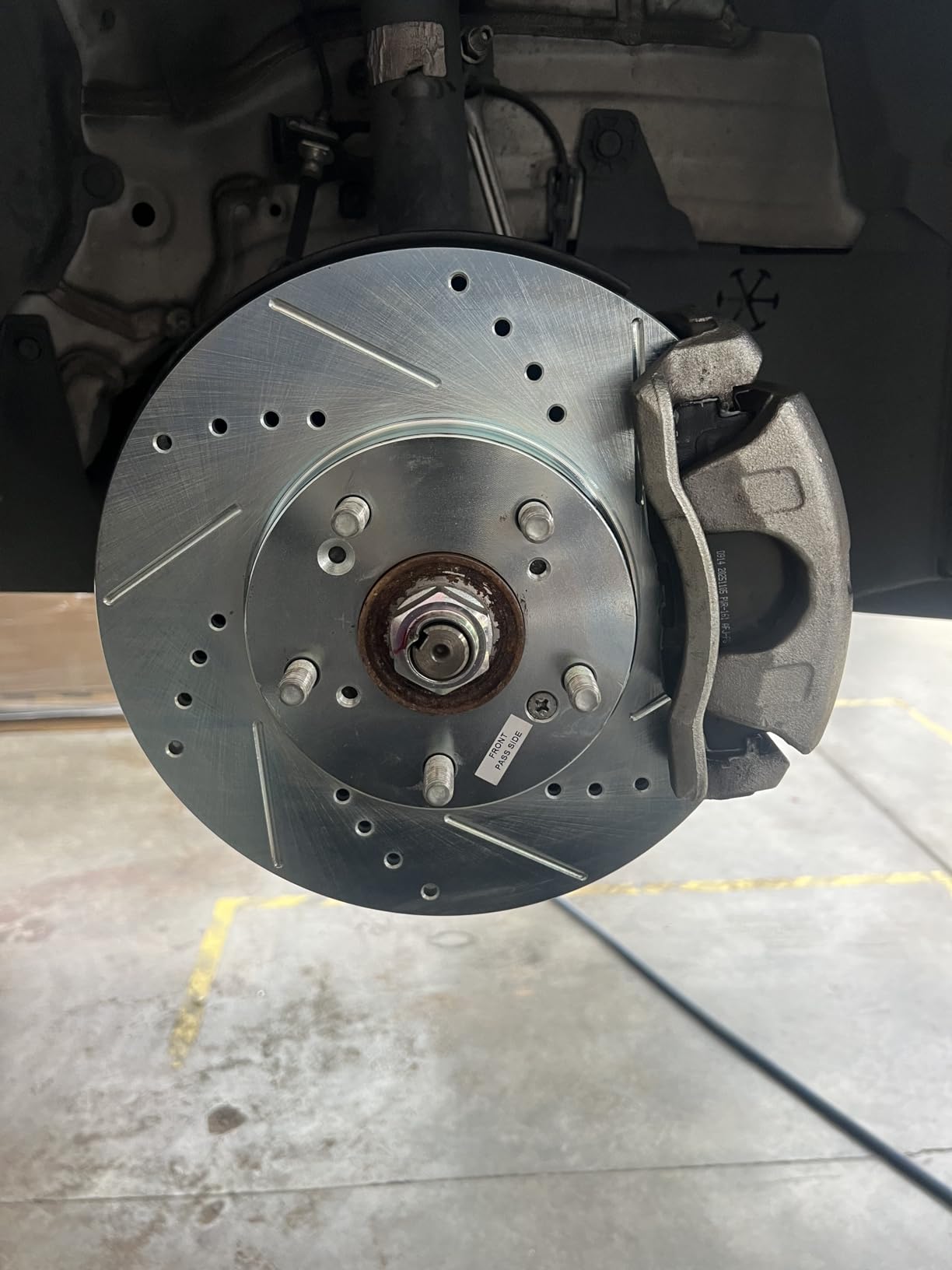 PowerStop Z23 Performance Brake Pad & Rotor Kit Front & Rear K7574 | Honda Civic 2016-21 Carbon Fiber Ceramic Brake Pads + Drilled & Slotted Rotors customer photo 2