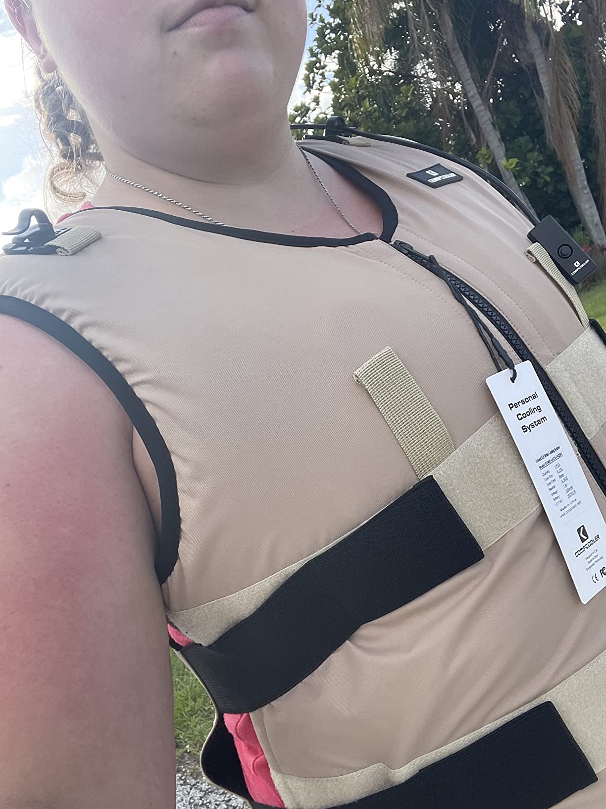 Instant Cooling Vest Backpack for Men and Women (2.5L Water Bladder Upgraded Leak-Proof Design) - Ice Water Circulation Tech for Long-Lasting Coolness customer photo 2