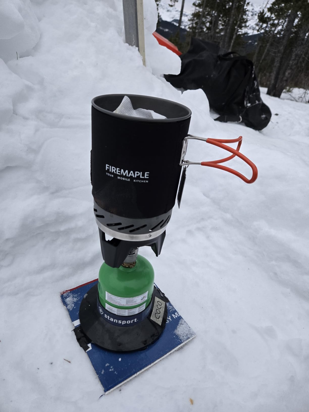 Fire-Maple Fixed Star 1 Backpacking and Camping Stove System, Black 18oz | 30% Faster Boil with HX Base, Piezo Ignition, Compact & Durable, All-in-One Pot, Compatible with Most Canisters, Portable customer photo 1