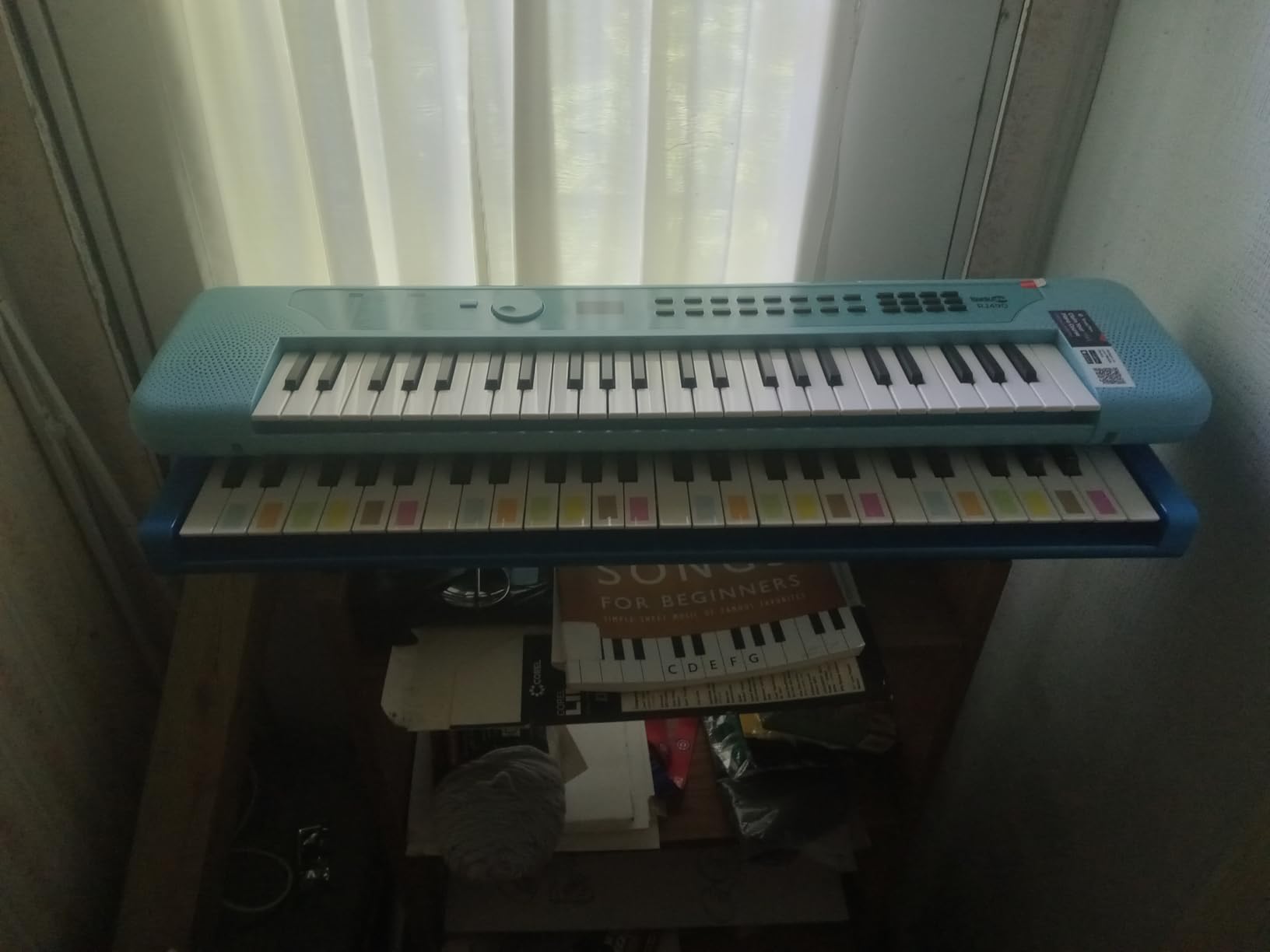 RockJam RJ549 49 Key Keyboard Piano for Beginners with Note Stickers | Electric keyboard with power supply, sheet music stand, note stickers and Simply Piano lessons for kids customer photo 2