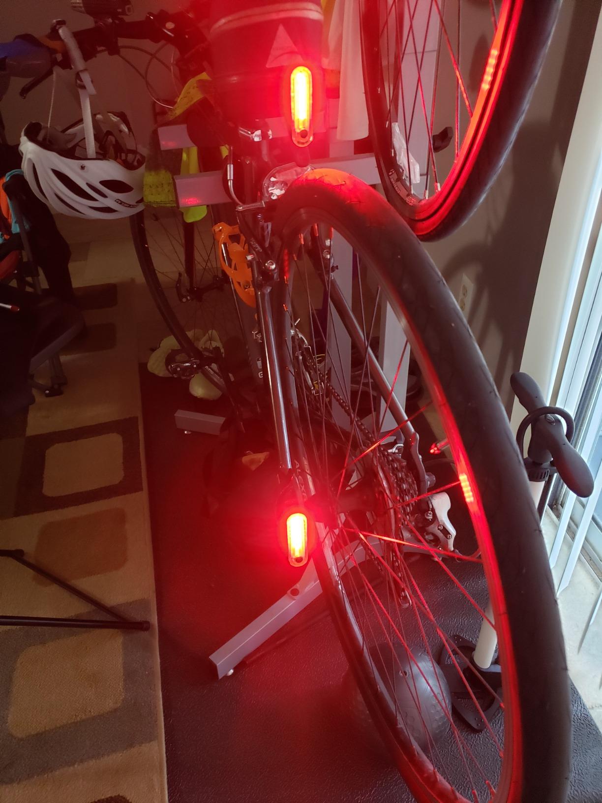 Ascher USB Rechargeable LED Bike Tail Lights 2 Pack, Bright Bicycle Cycling Rear Light, 4 Light Mode Options Safety Bike Light for Adults Kids Men Women Road Mountain customer photo 2
