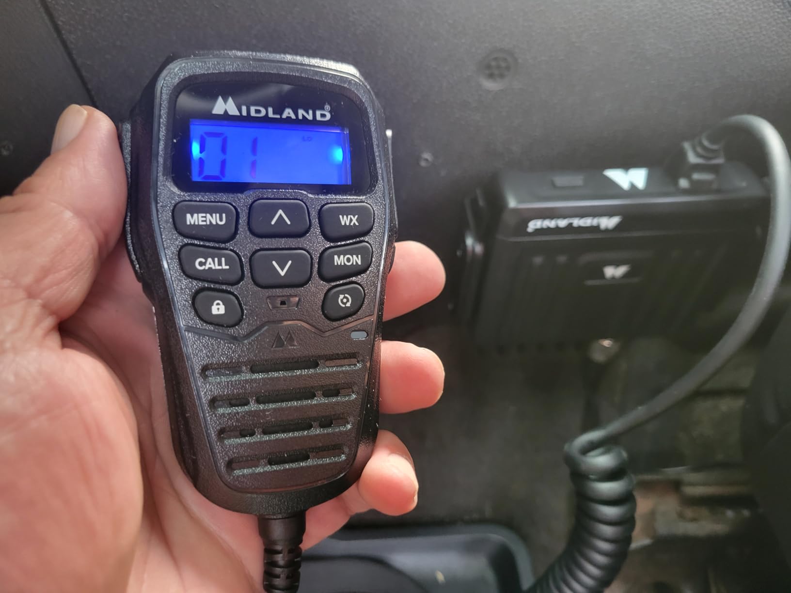 Midland MXT275 15W MicroMobile GMRS Two-Way Radio | Integrated Control Microphone, 15 Hi Power Channels, 8 Repeater Channels, NOAA Weather Scan and Alert and 142 Privacy Codes customer photo 2