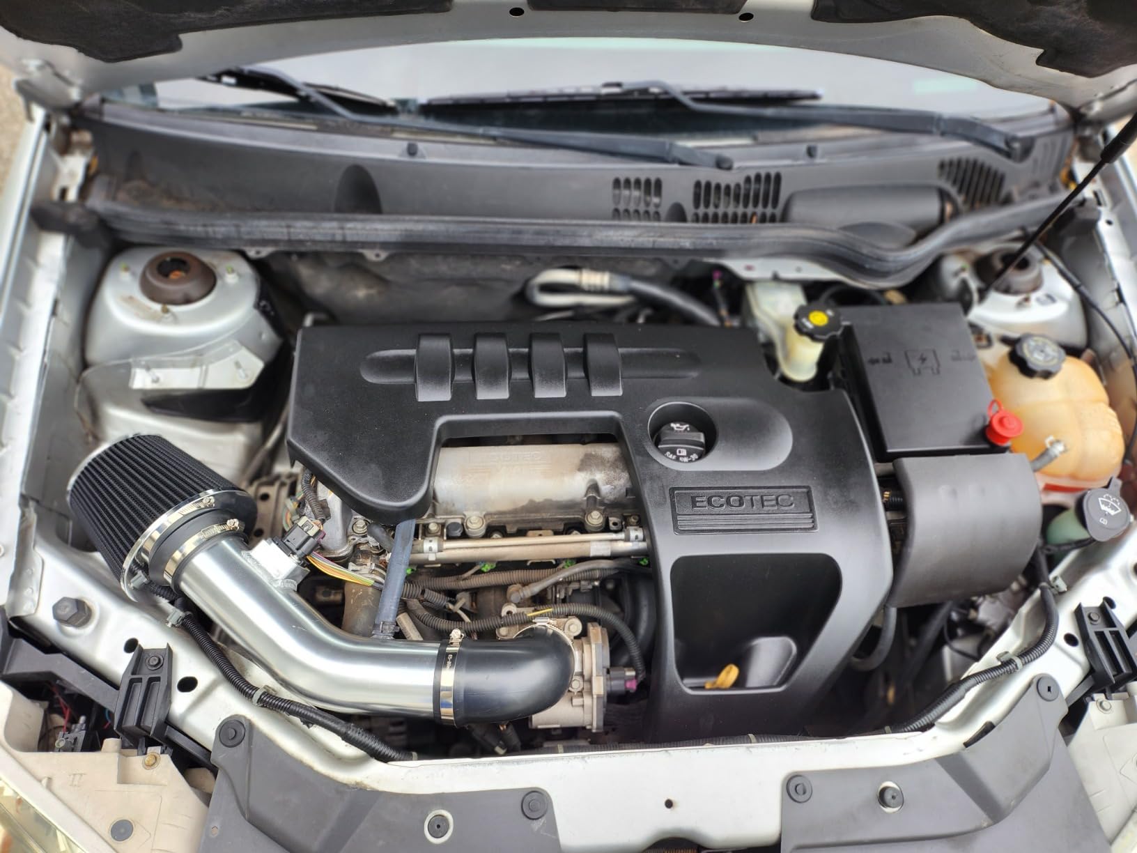 Rtunes Racing Short Ram Intake Kit for 05-10 Cobalt/07-10 G5 2.2L/2.4L (Black) | Also Fits 08-12 Malibu/05-07 Ion | Chrome Intake Pipe customer photo 2