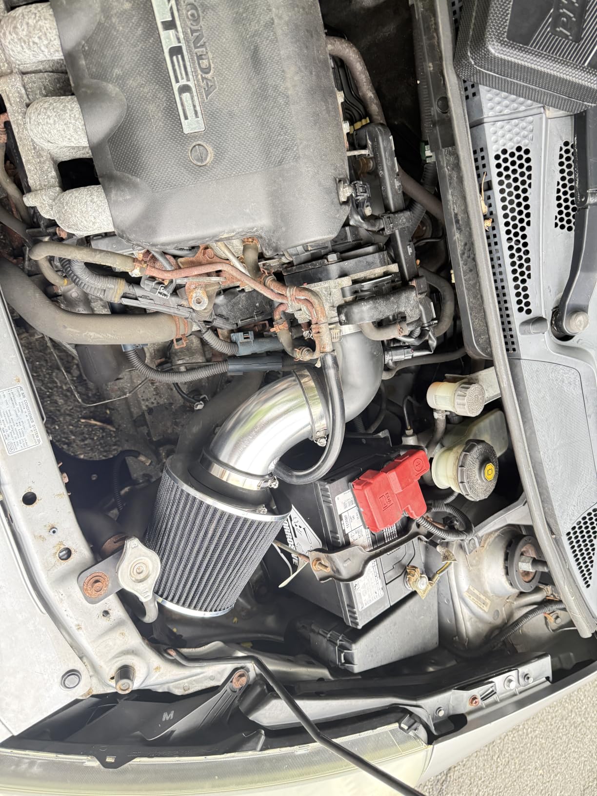 Short Ram Intake Kit for 06-08 Fit 1.5L (Black) | Chrome Intake Pipe | Black Reusable Filter | Hardware Included customer photo 1
