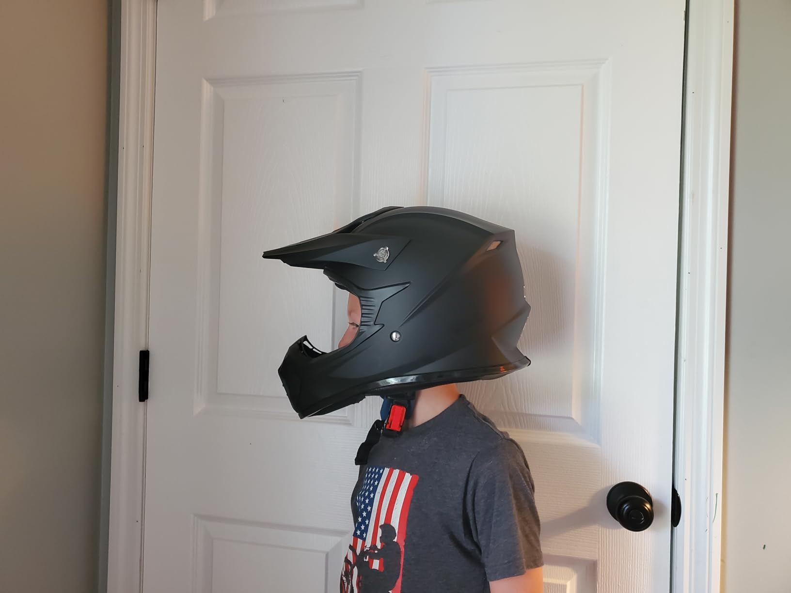 ILM Adult Dirt Bike Helmets Motocross ATV Dirtbike BMX MX Offroad Full Face Motorcycle Helmet, DOT Approved Model 128S (Matte Black, Adult-L) customer photo 1