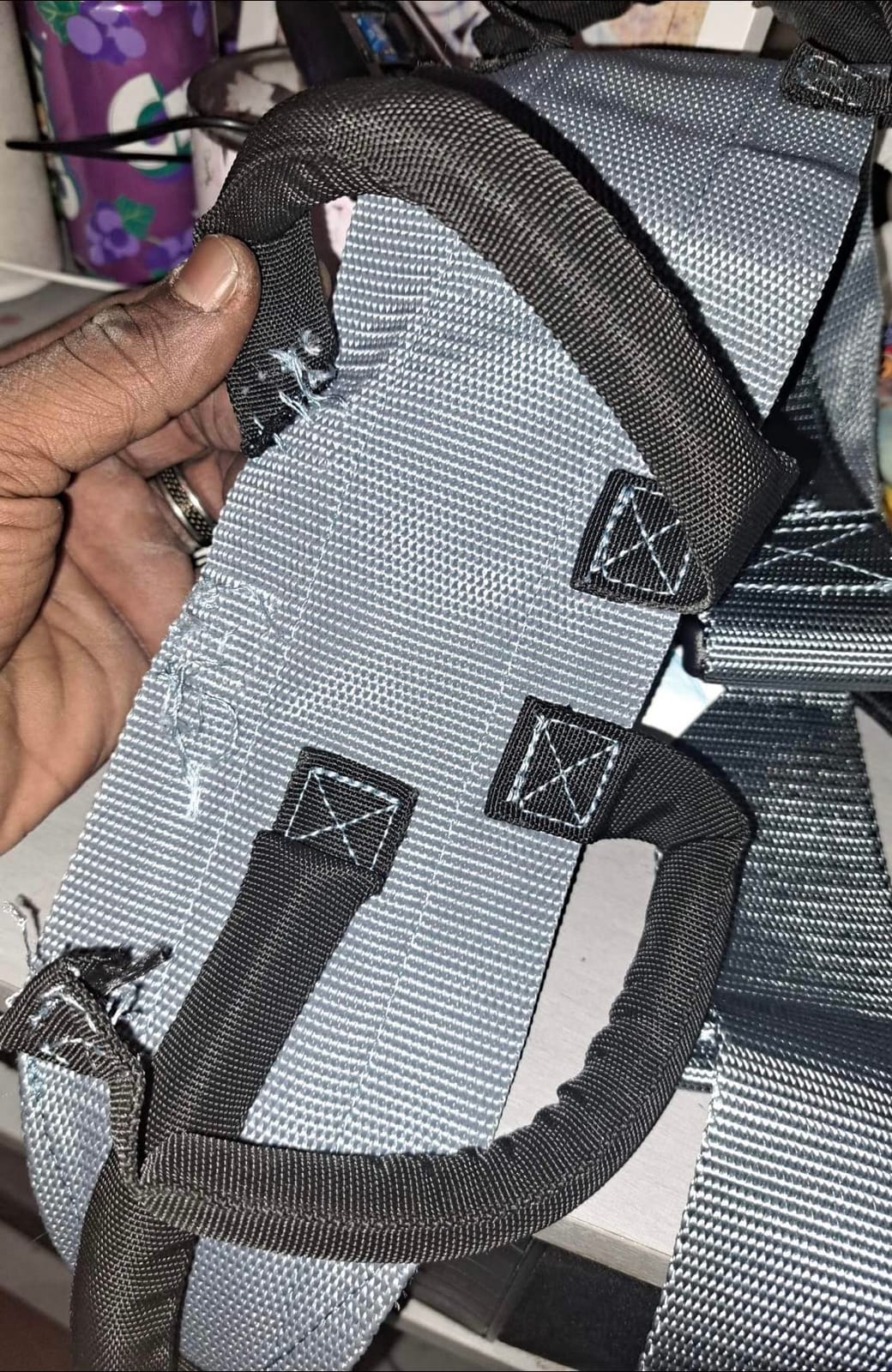 Patient Aid Gait Belt w/Handles, Transfer & Lift Aid for Elderly & Therapy | Padded Handles for Secure Grip | Quick-Release Buckle | Transfer & Lift Assist for Elderly, PT & Rehab | Anti-Slip customer photo 2