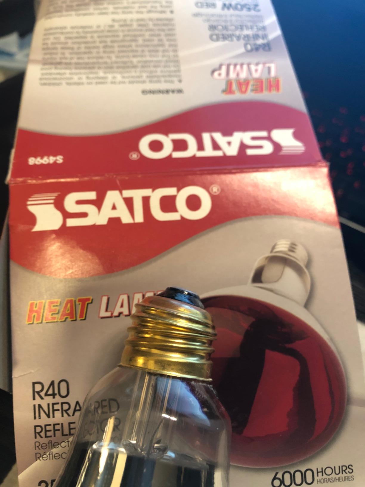 KOR 250W R40 Red Incandescent Heat Lamp Bulbs, E26 Medium Base, 2-Pack | Infrared 120V, 2,000-hour Life, For Bathroom, Sauna, Red Light Therapy, Chicken Coops, Puppies, Poultry, Livestock, Reptiles customer photo 2