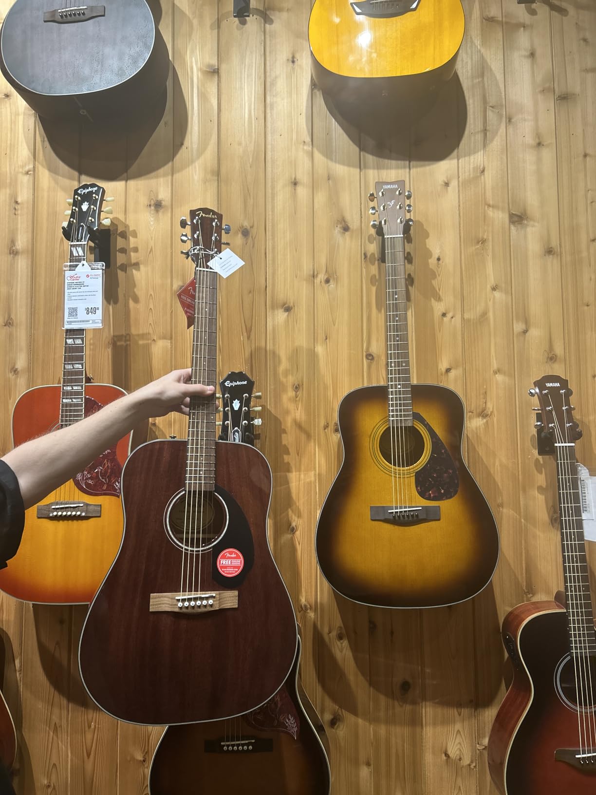 Fender CD-60S Dreadnought Acoustic Guitar, All-Mahogany, 2-Yr Warranty | CD-60S Dreadnought Classic Design with Rounded Walnut Fingerboard customer photo 2