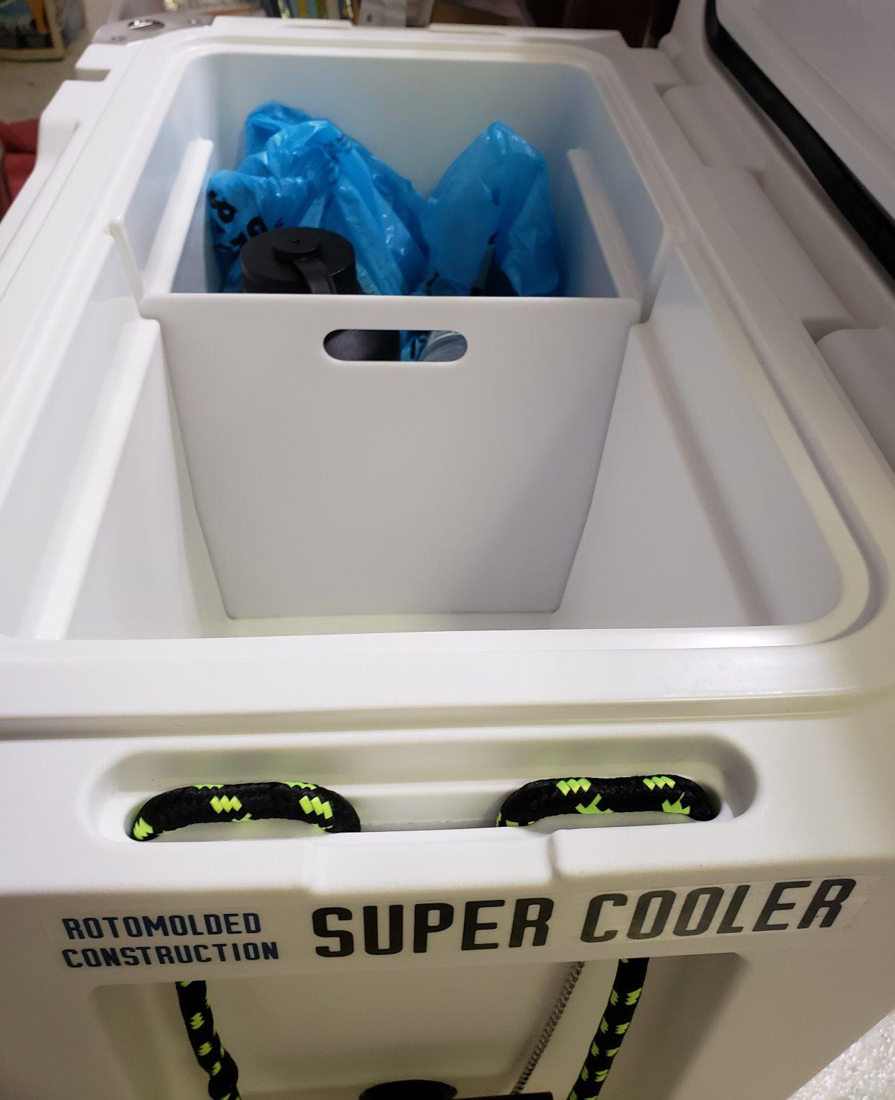 Cascade Mountain Tech Rotomolded Cooler - Heavy Duty for Camping, Fishing, Tailgating, Barbeques, and Outdoor Activities - 45 Quart, White customer photo 2