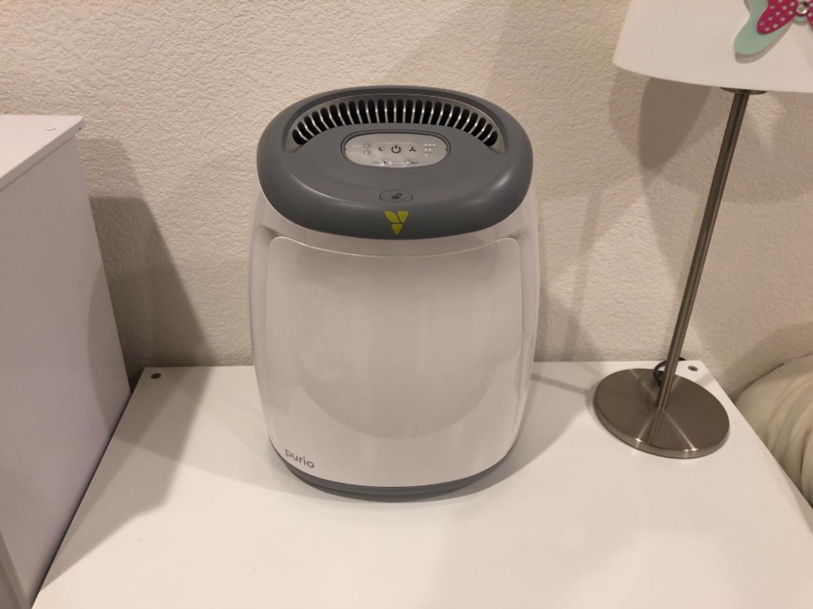 Vornadobaby Purio Nursery Air Purifier with True HEPA Filter, Safety Features, and Soothing Glow, White customer photo 2