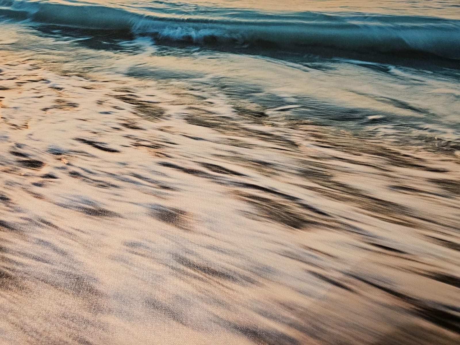 Baisuart S02250 Canvas Prints Wall Art Beach Sunset Ocean Waves Nature Pictures Stretched Canvas Wooden Framed for living Room Bedroom and Office customer photo 1