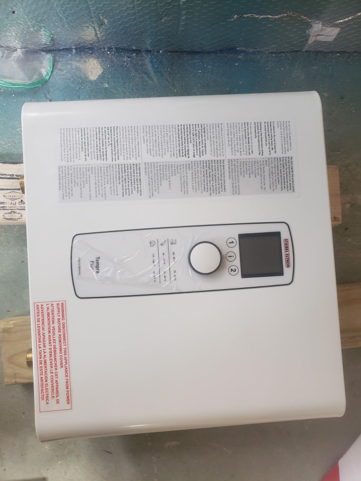 Stiebel Eltron Tankless Water Heater - Tempra 36 Plus - Electric, 36kW, On Demand Hot Water, Eco, White, Made in Germany customer photo 1