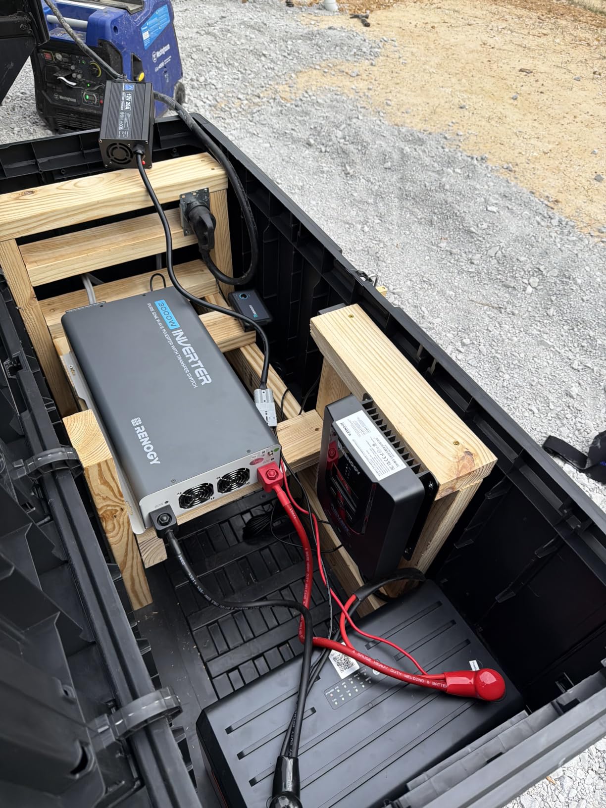 Renogy Inverter P2 2000W Pure Sine Wave Inverter 12V DC to 110V AC Converter, Off-Grid Solar Power Inverters for Vehicles, Truck, RV, Home, with Built-in 5V/2.1A USB/Hardwire Port, Remote Controller customer photo 1