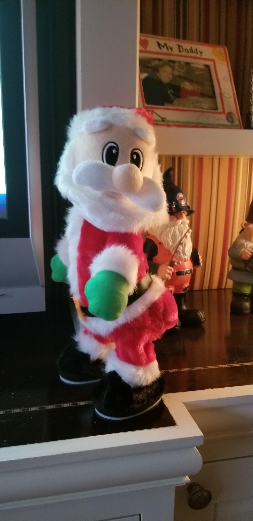 Twerking Santa Claus, Booty Shaking Santa Dancing Santa Claus with Music Singing Animated Christmas Santa Toys for Kids- English Song customer photo 2