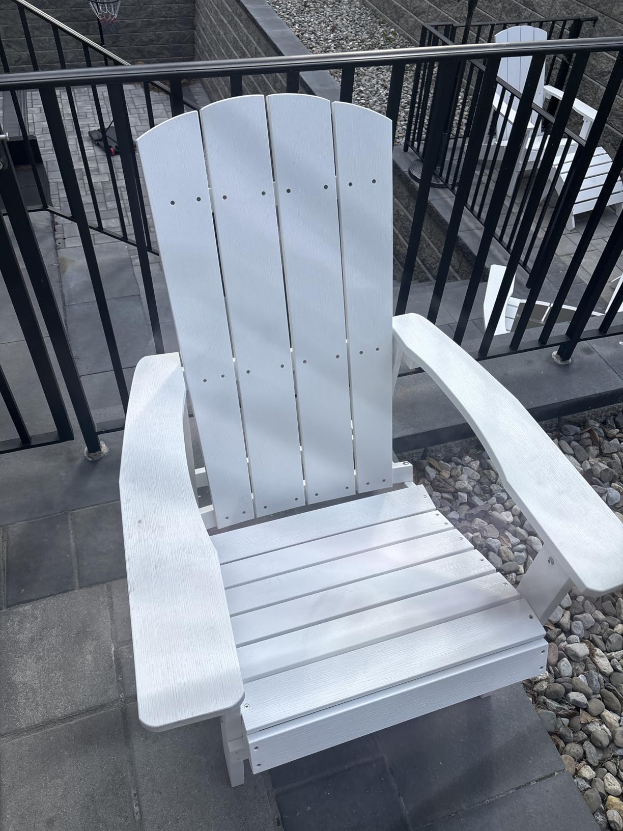 Charlestown Commercial Grade Indoor/Outdoor Adirondack Chair, Weather Resistant Durable Poly Resin Deck and Patio Seating, Red | All-Weather Poly Resin, Indoor/Outdoor, Commercial Grade, 350 LB Capacity customer photo 2